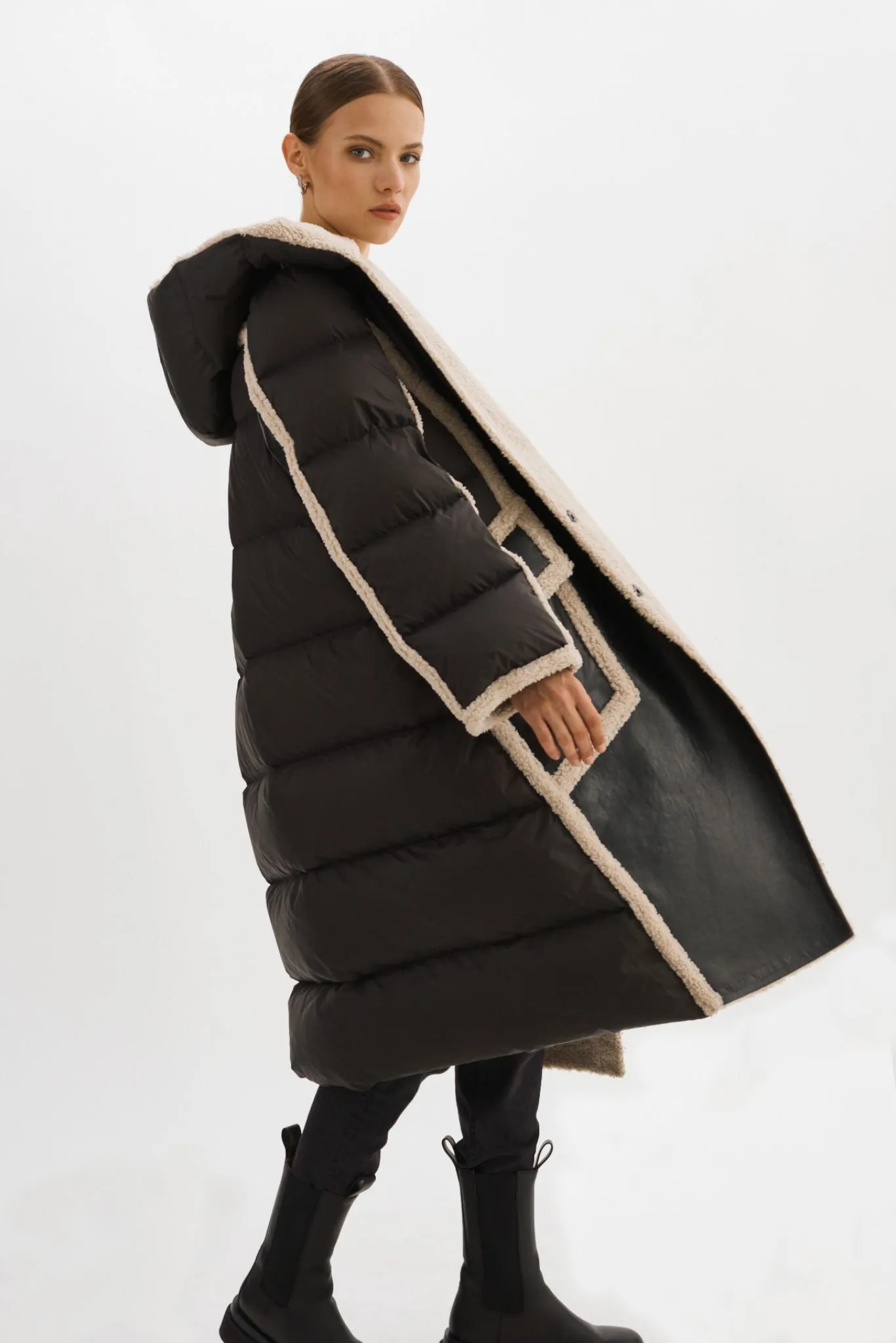 REXANA | Mixed Media Puffer Coat sold by LAMARQUE product image thumbnail 4