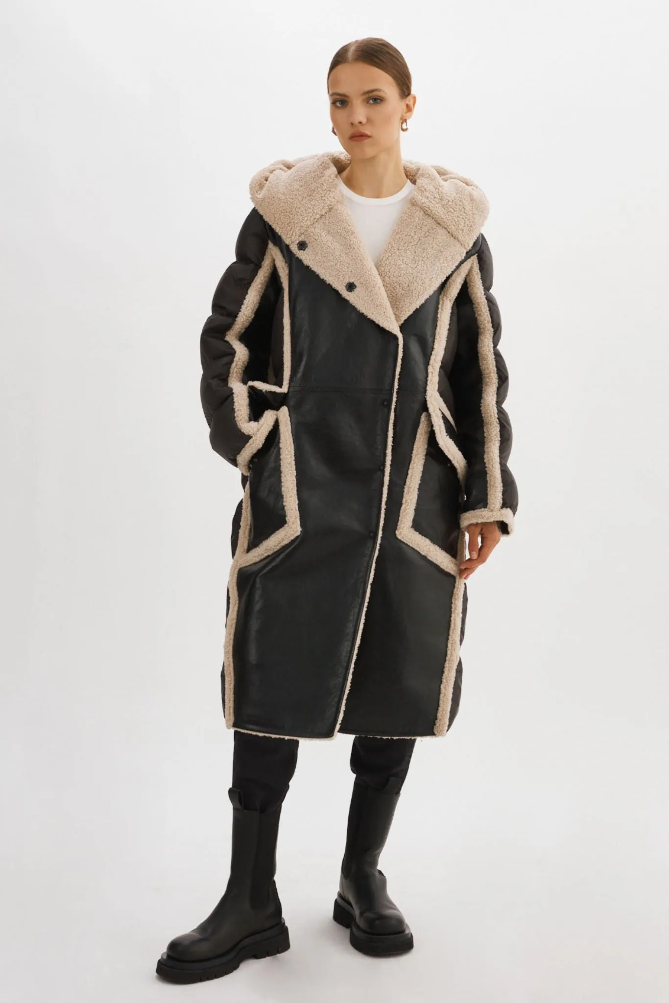 REXANA | Mixed Media Puffer Coat sold by LAMARQUE