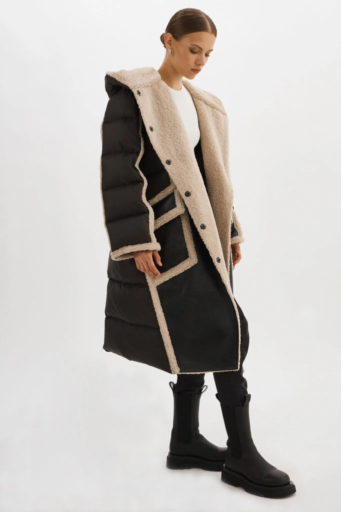 REXANA | Mixed Media Puffer Coat sold by LAMARQUE product image thumbnail 2