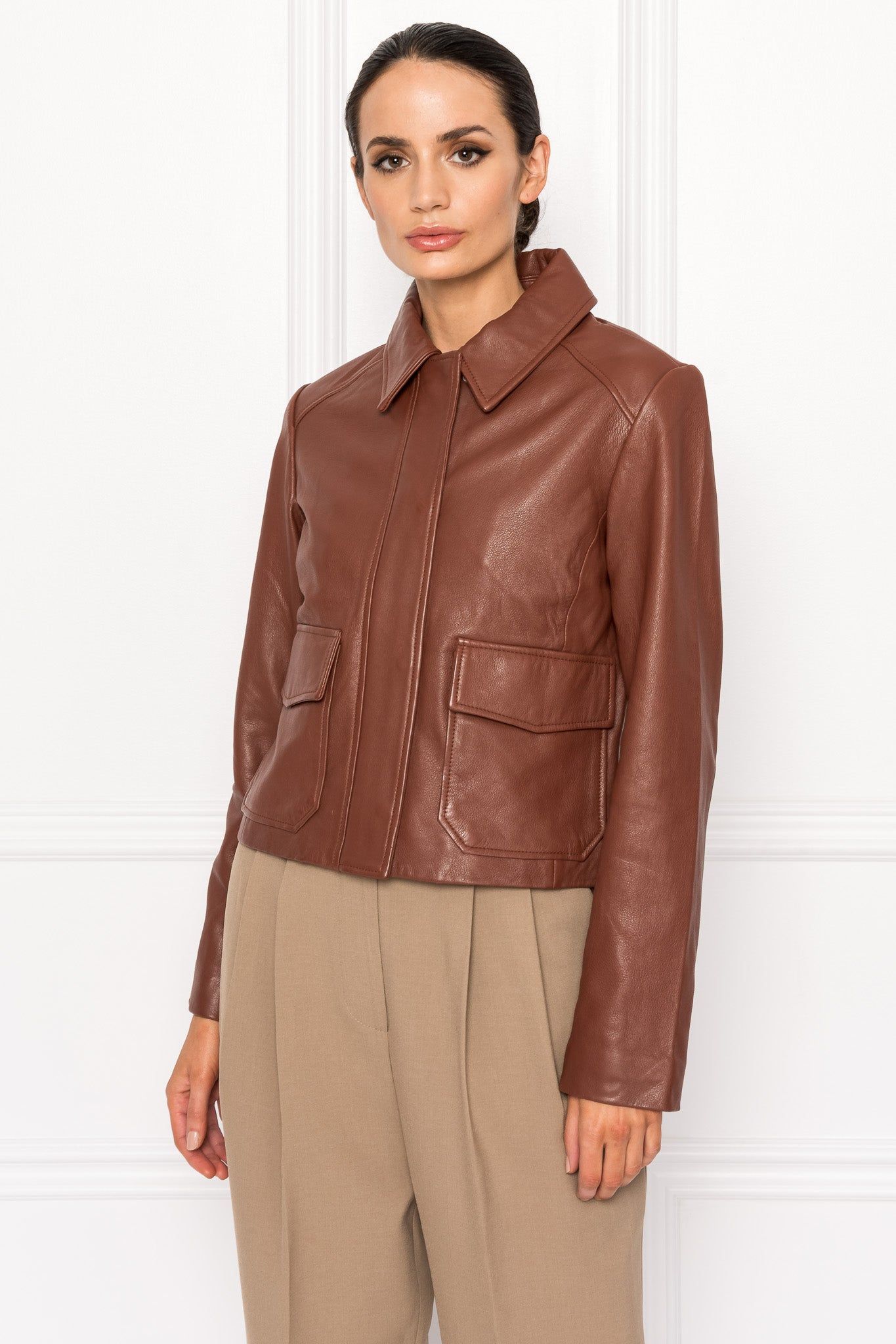 ARNELLE | Leather Jacket sold by La Marque product image thumbnail 2