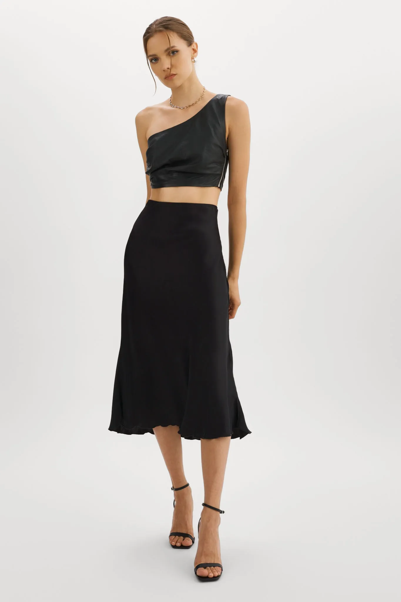 PESHA | Leather Crop Top sold by La Marque product image thumbnail 2