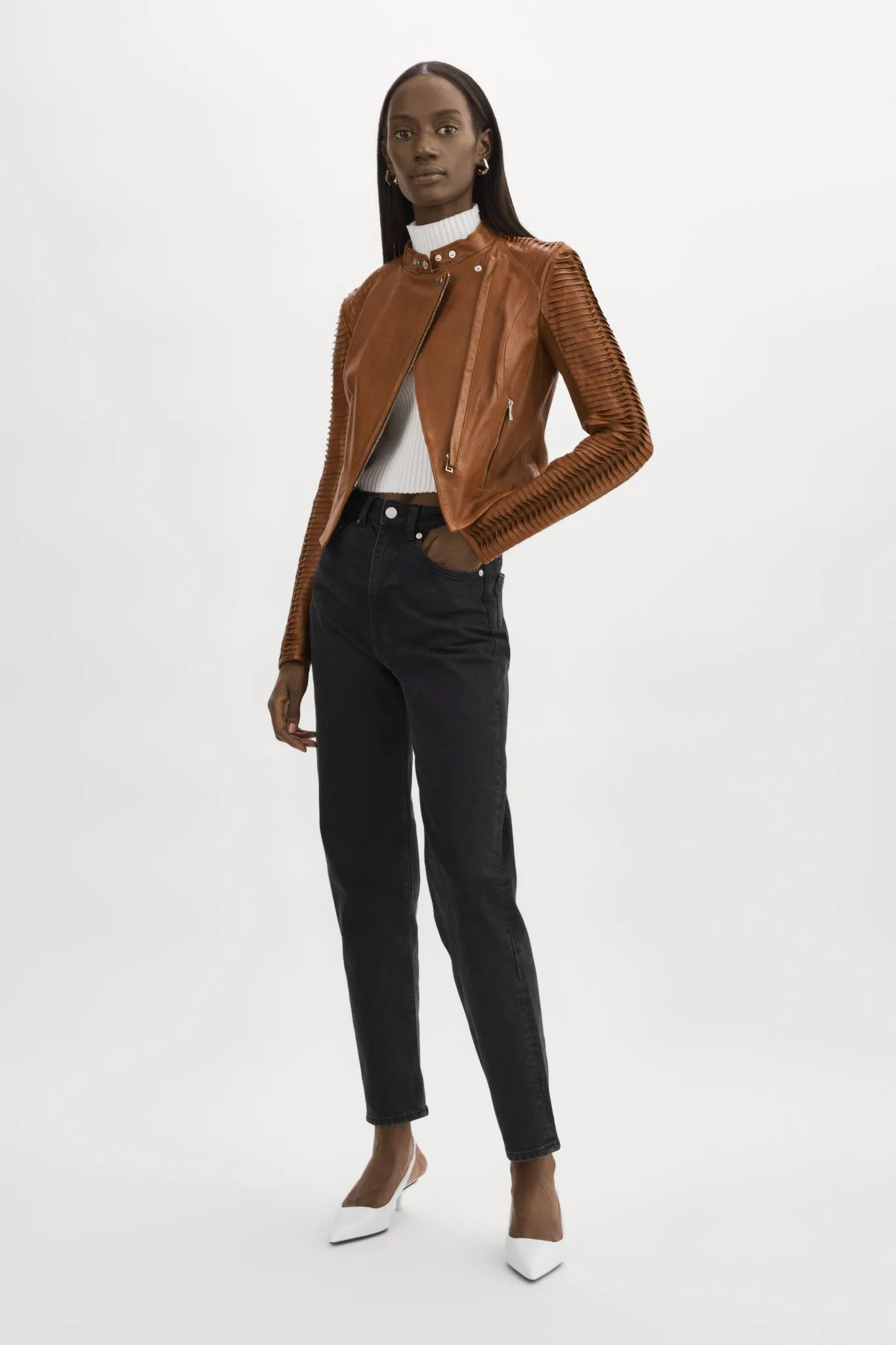 AZRA | Leather Jacket sold by LAMARQUE product image thumbnail 5