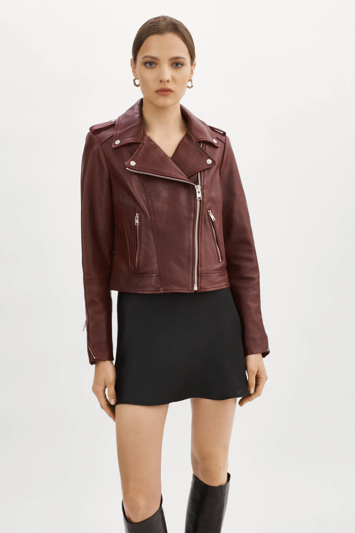 DONNA | Iconic Leather Biker Jacket sold by La Marque product image thumbnail 2