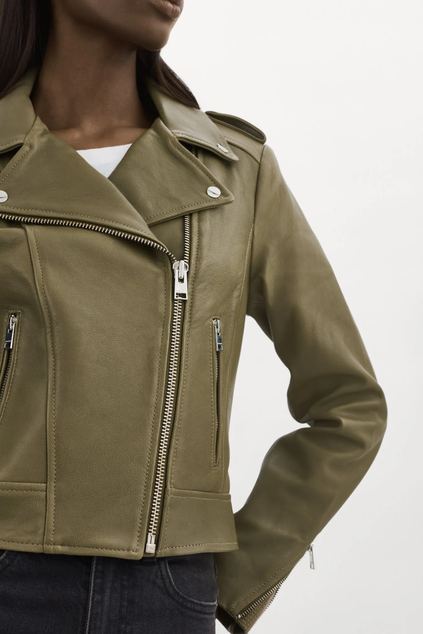 DONNA | Iconic Leather Biker Jacket sold by La Marque product image thumbnail 5