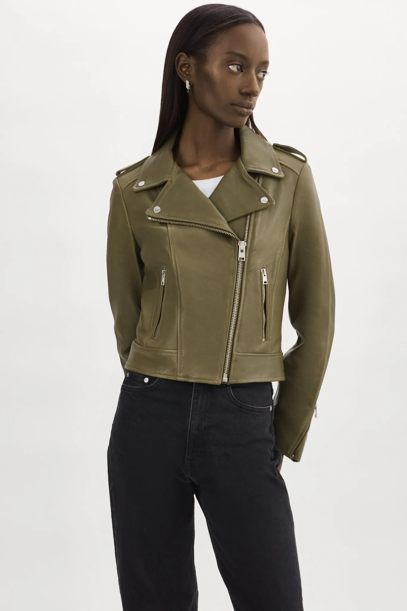 DONNA | Iconic Leather Biker Jacket sold by La Marque product image thumbnail 2