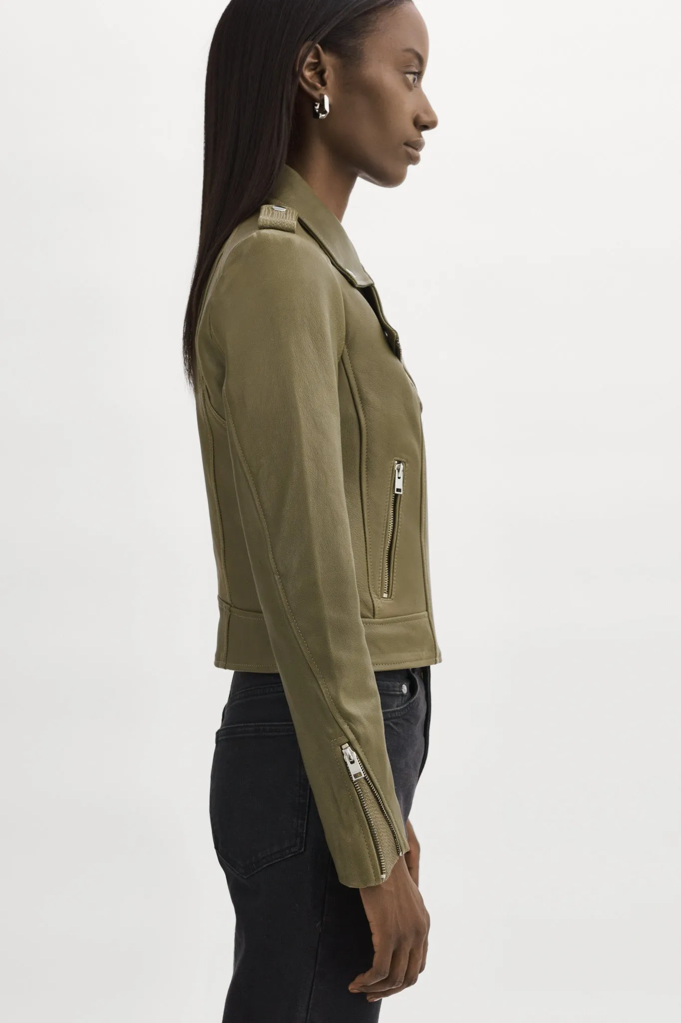 DONNA | Iconic Leather Biker Jacket sold by La Marque product image thumbnail 3