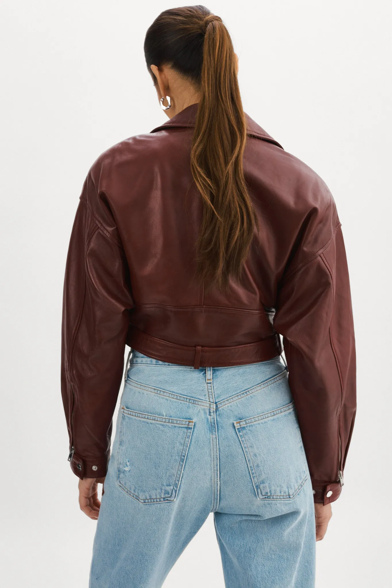 DYLAN | 80's Leather Biker Jacket sold by LAMARQUE product image thumbnail 4