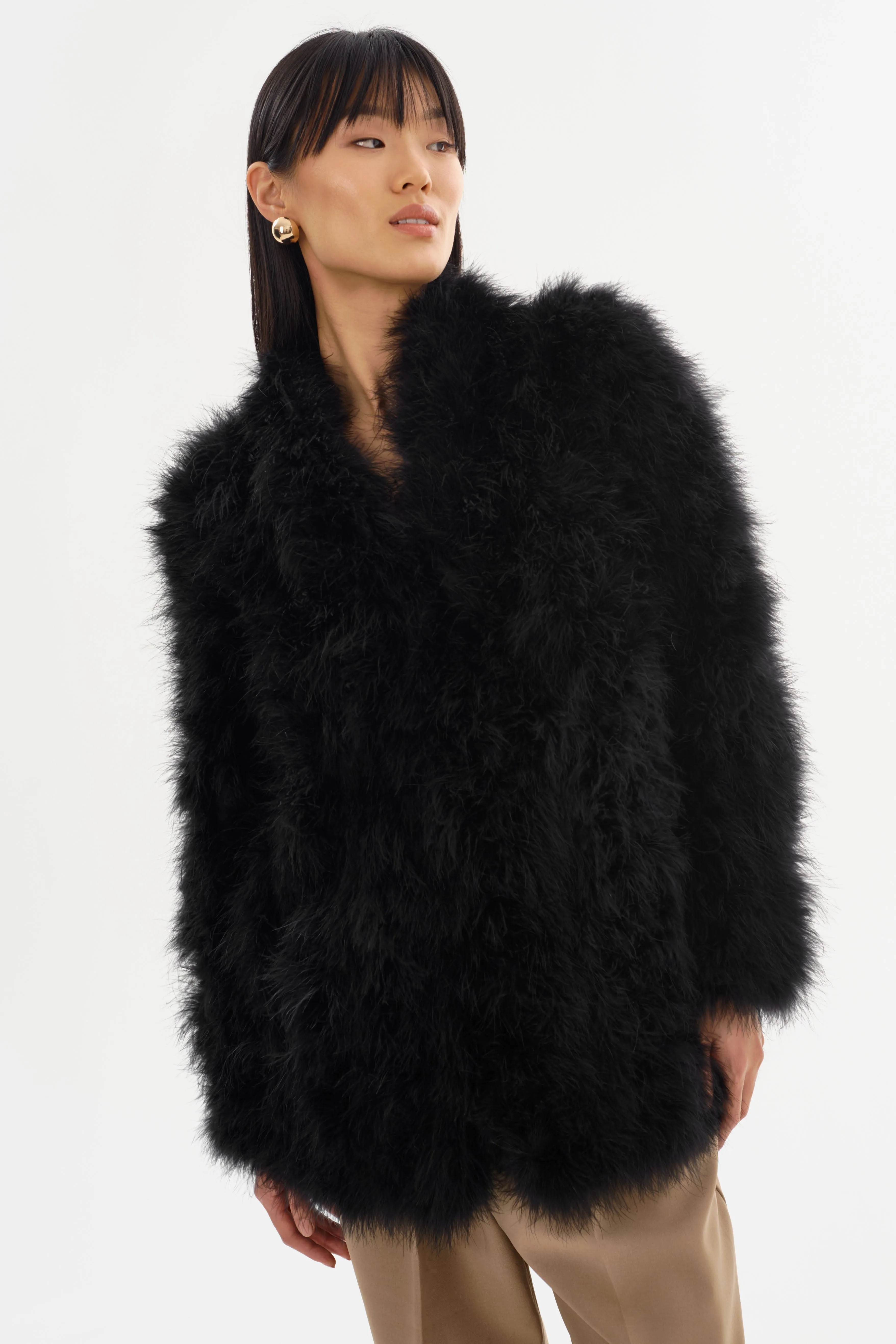 RABEA | Feather Coat sold by La Marque product image thumbnail 2