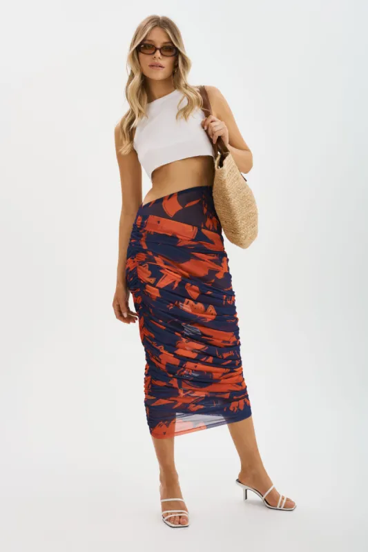 PACE | Mesh Midi Skirt sold by La Marque