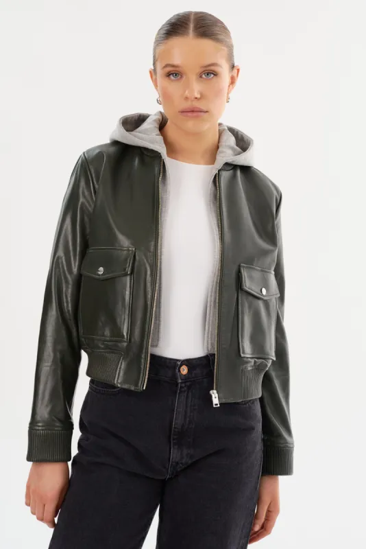 Lenina ♥ TEDDY suede bomber jacket/追跡付 FRAME Suede & Genuine Shearling Bomber Jacket | Nordstrom