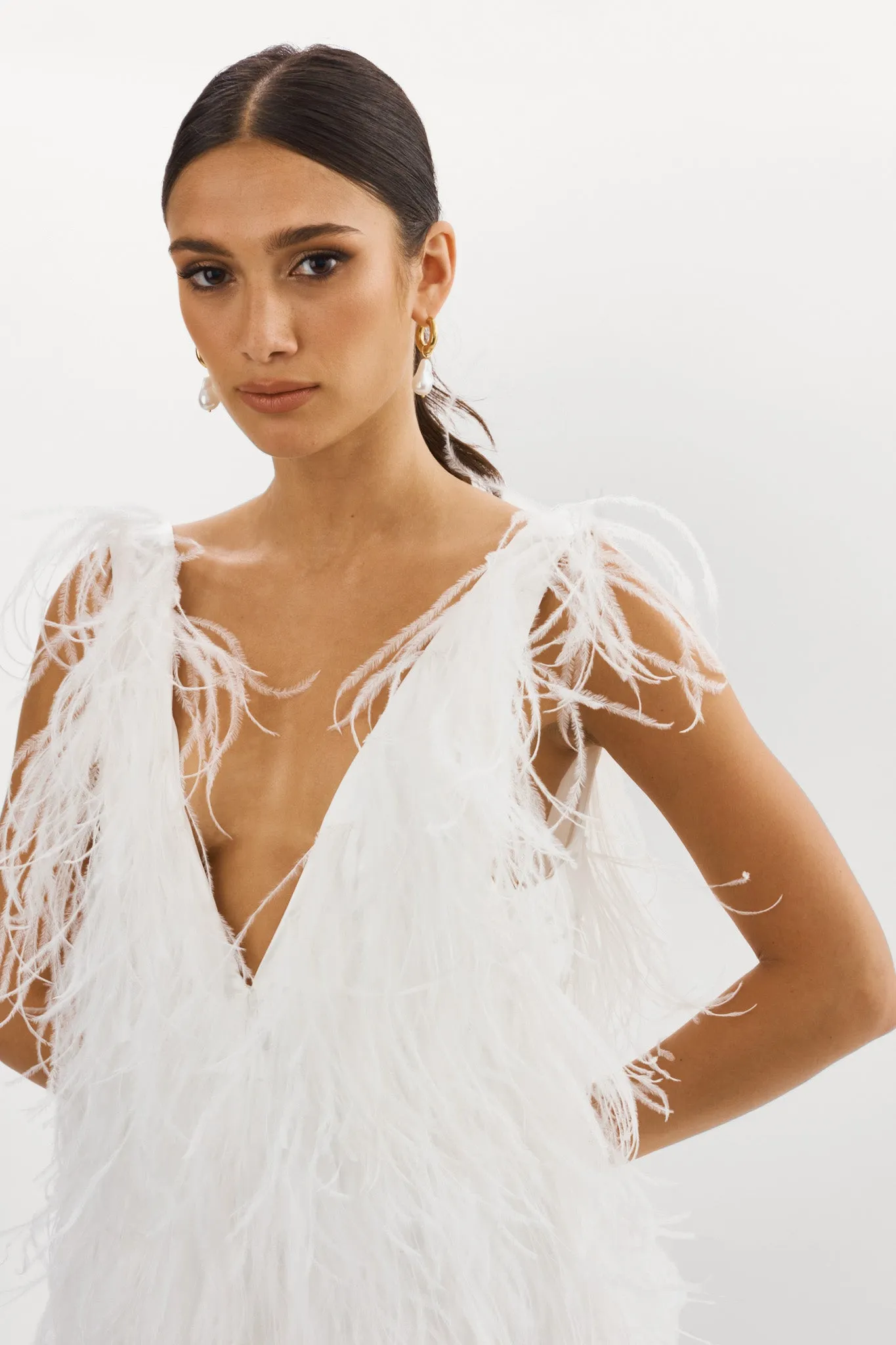 ALENA | Feather Dress sold by La Marque product image thumbnail 3