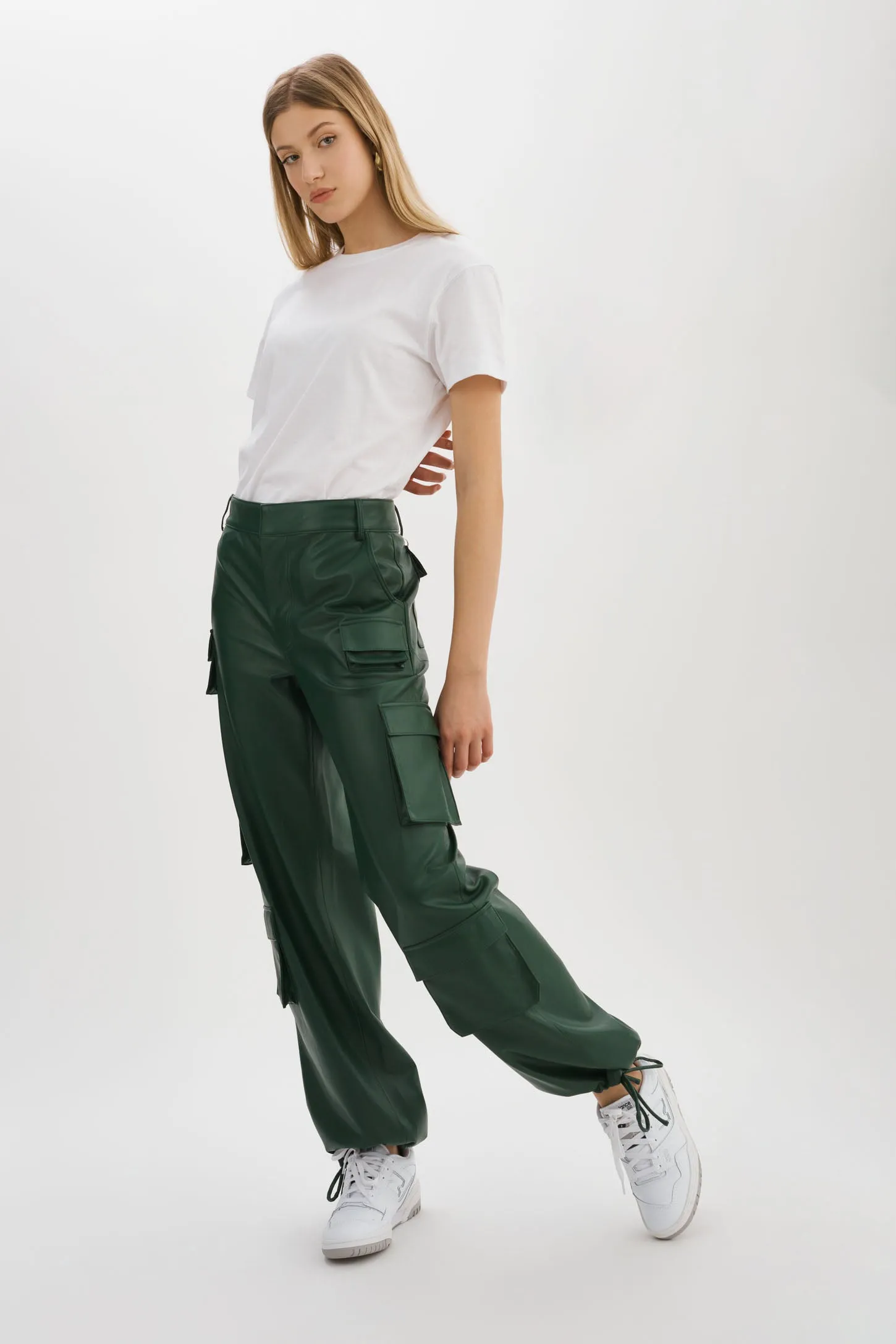 BOBBI | Faux Leather Cargo Pants sold by La Marque product image thumbnail 2