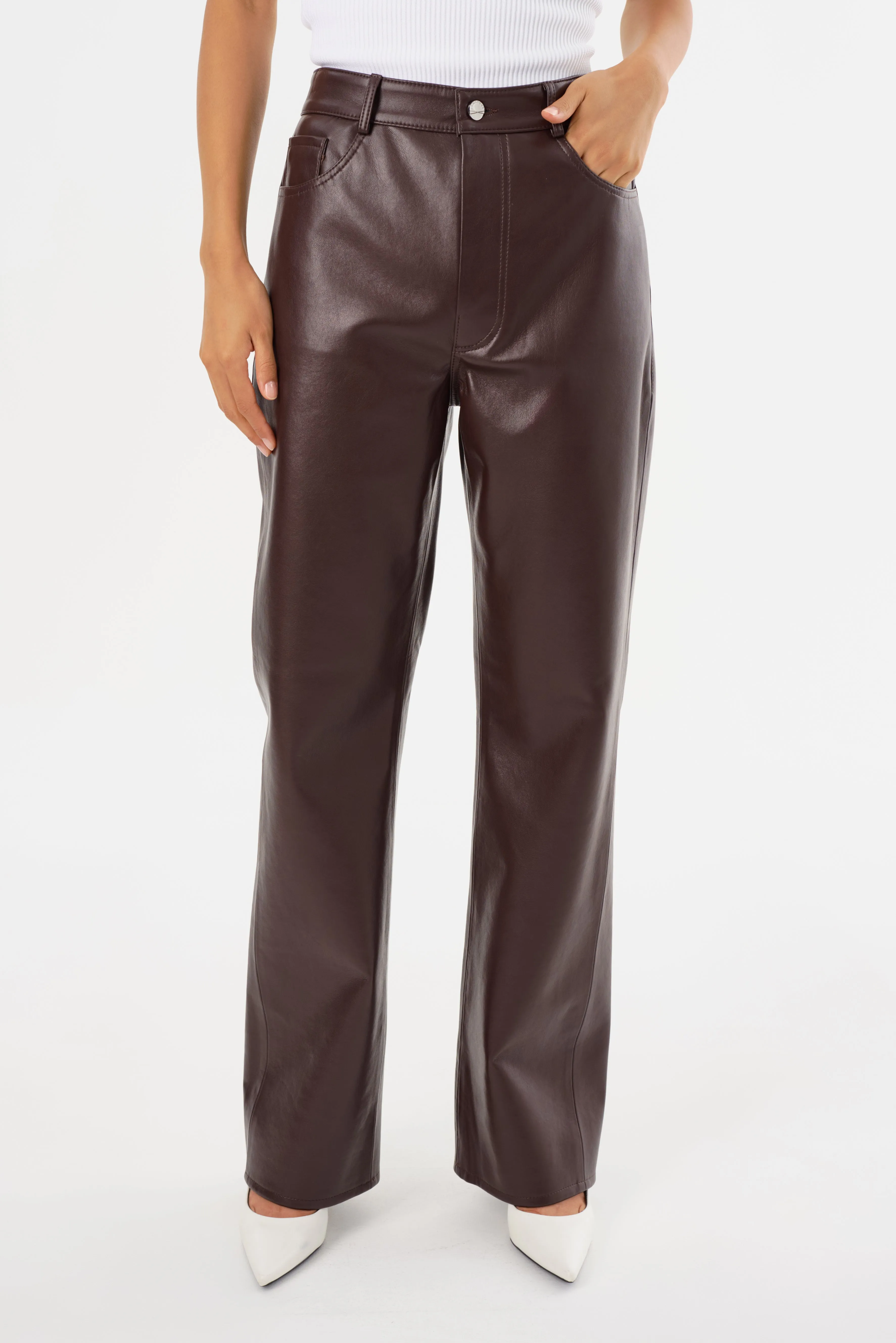 DEMORA | Recycled Leather Pants sold by LAMARQUE product image thumbnail 2