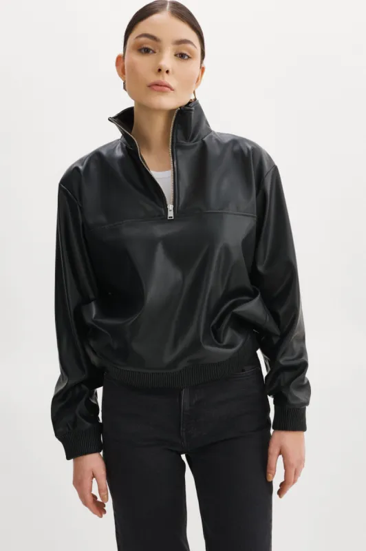 KAISLEY | Faux Leather Pullover sold by La Marque