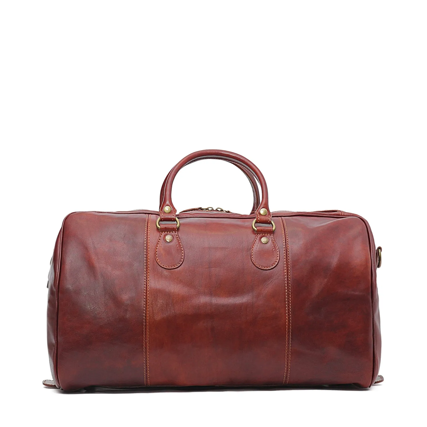 18" Small Italian Leather Duffel Bag, Travel Luggage sold by I Medici product image thumbnail 3