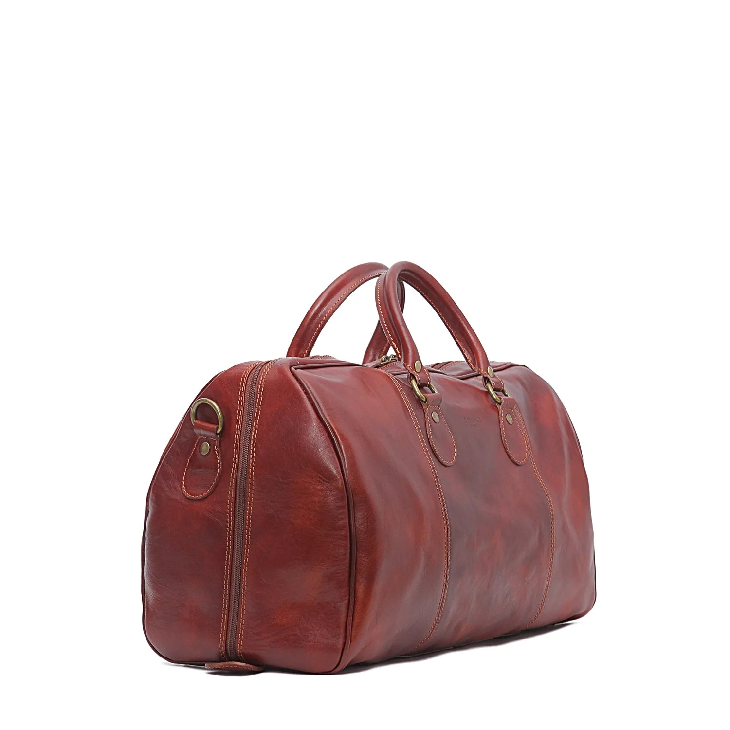 18" Small Italian Leather Duffel Bag, Travel Luggage sold by I Medici product image thumbnail 2