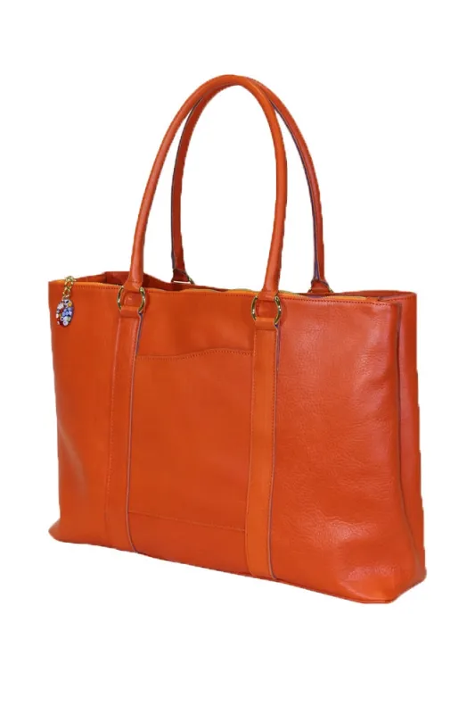 Terrida Murano Collection Leather Handbag, Top Handle Tote Bag made by I Medici