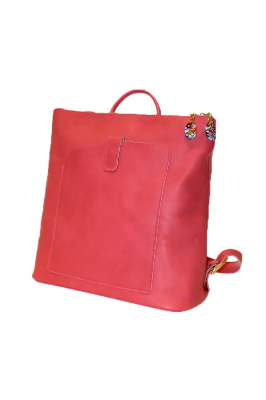 Terrida Murano Collection Aurora Square Backpack Bag made by I Medici
