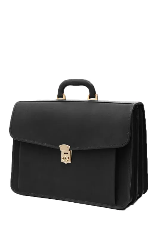 Terrida Marco Polo Veronese Leather Briefcase, Work Bag With Key Lock made by I Medici