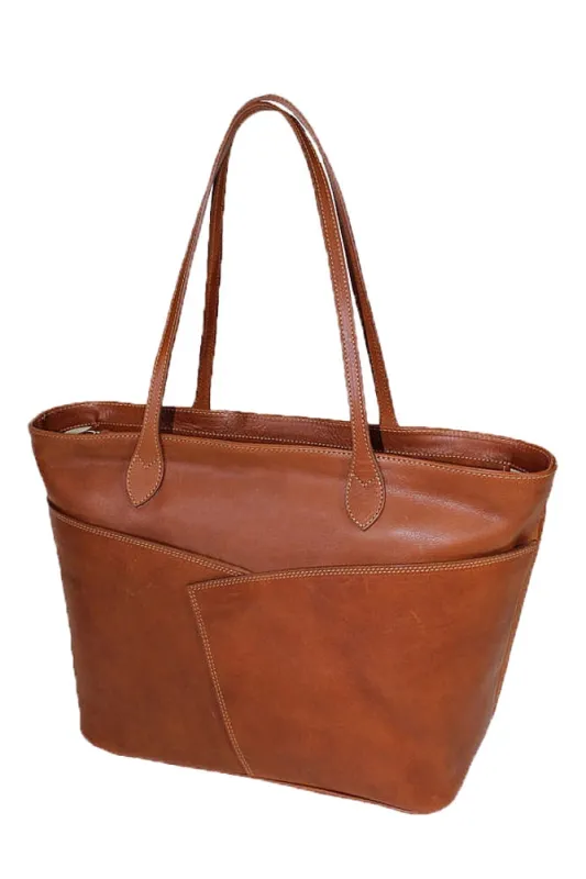 Terrida Marco Polo Bramante Leather Tote Bag made by I Medici