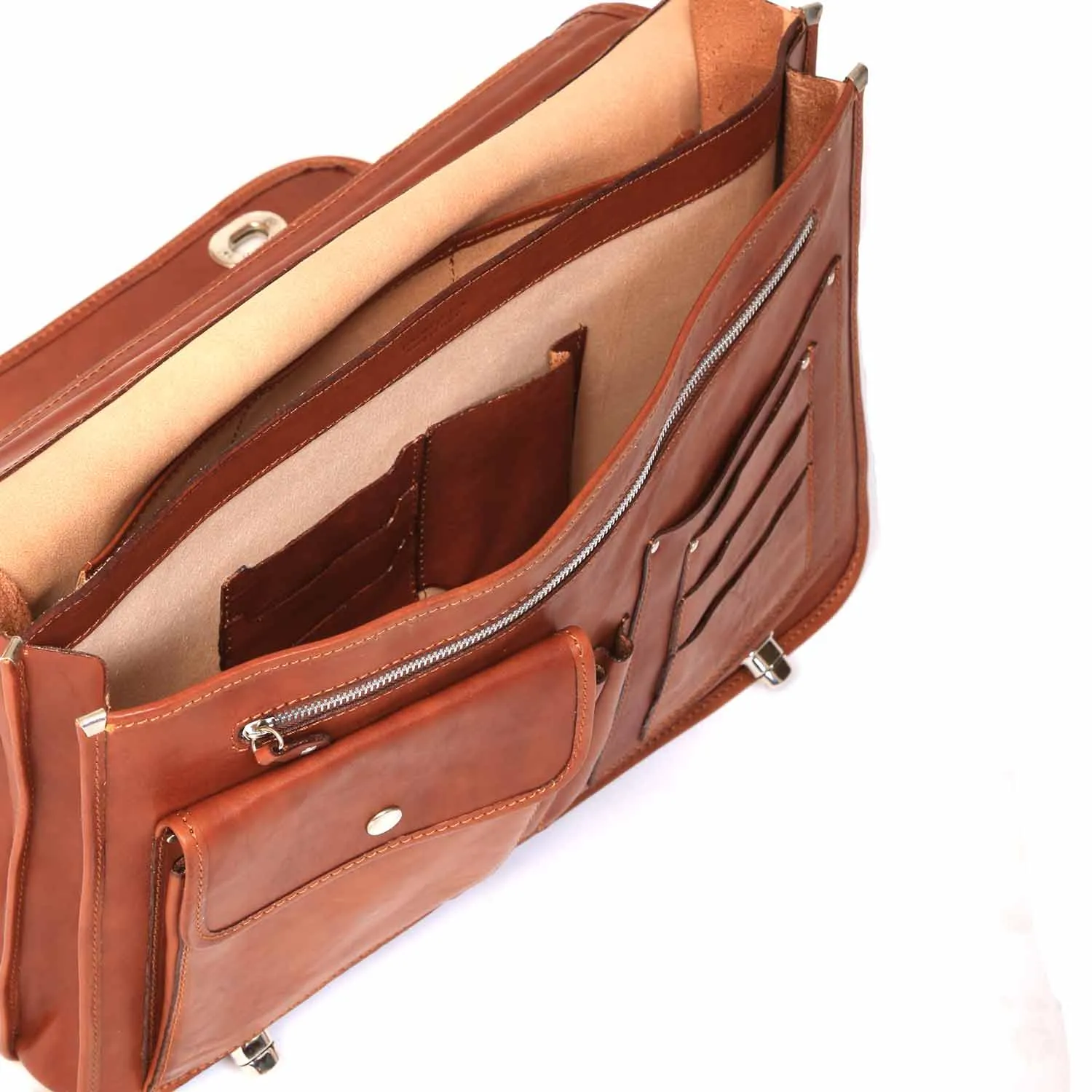 Cartella Nottolini Italian Leather Large Briefcase sold by I Medici product image thumbnail 2