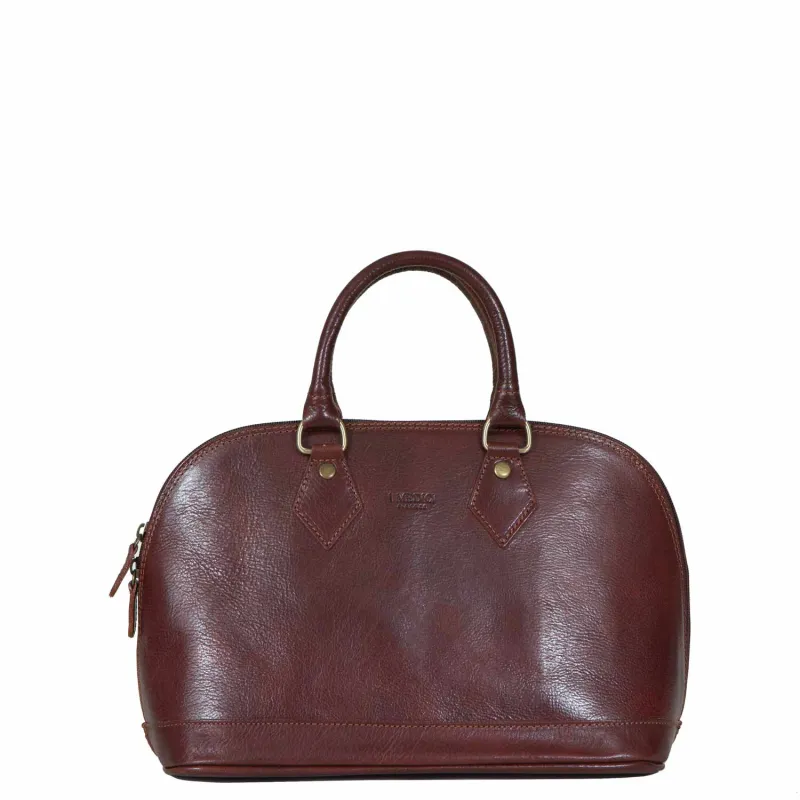 The Size and Style Italian Leather Handbag made by I Medici