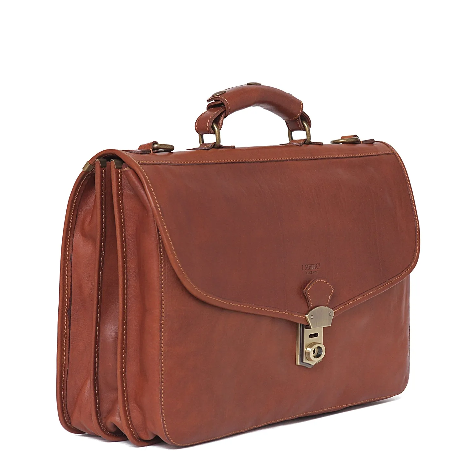 Scafaftti Triple Gusset Briefcase sold by I Medici product image thumbnail 4