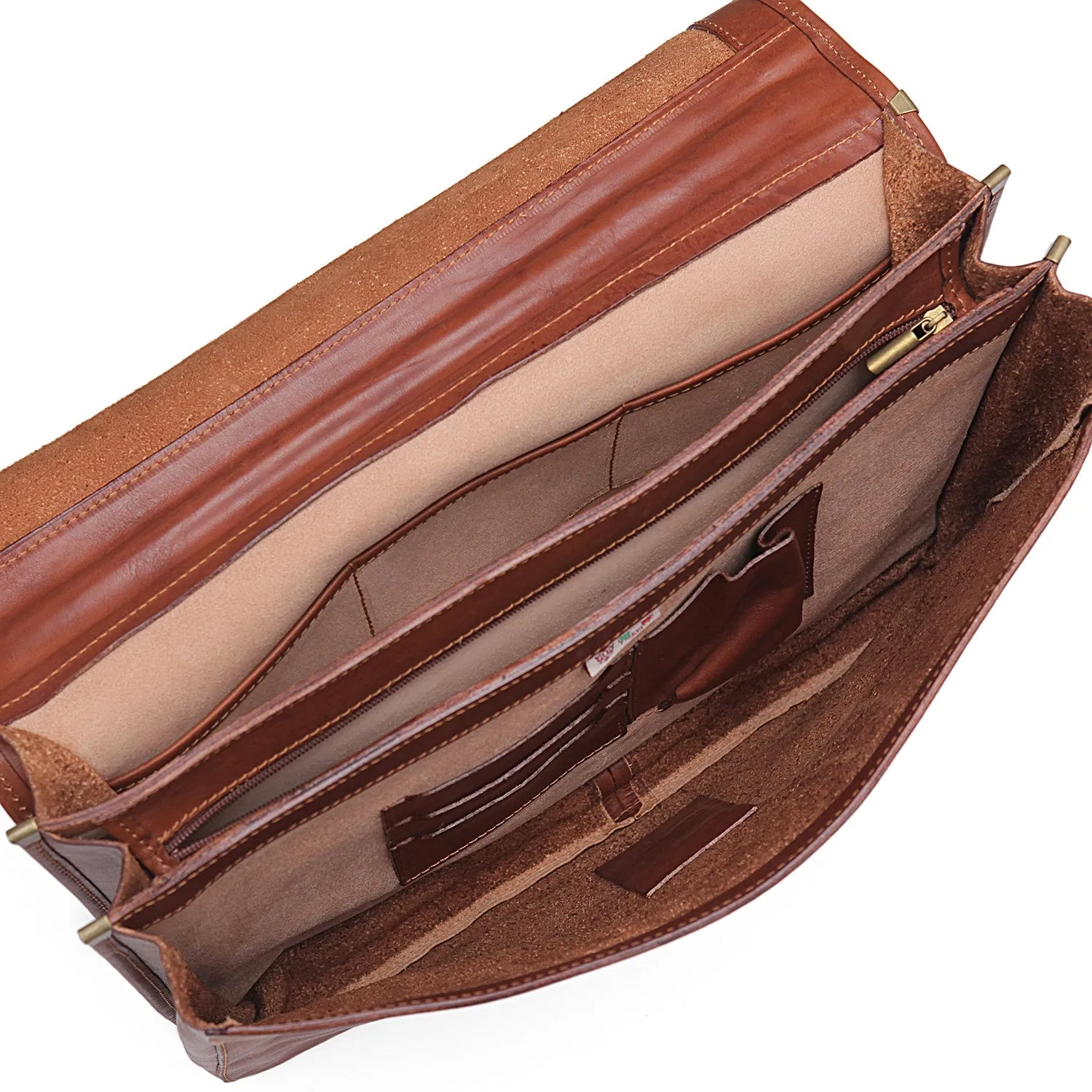 Scafaftti Triple Gusset Briefcase sold by I Medici product image thumbnail 2