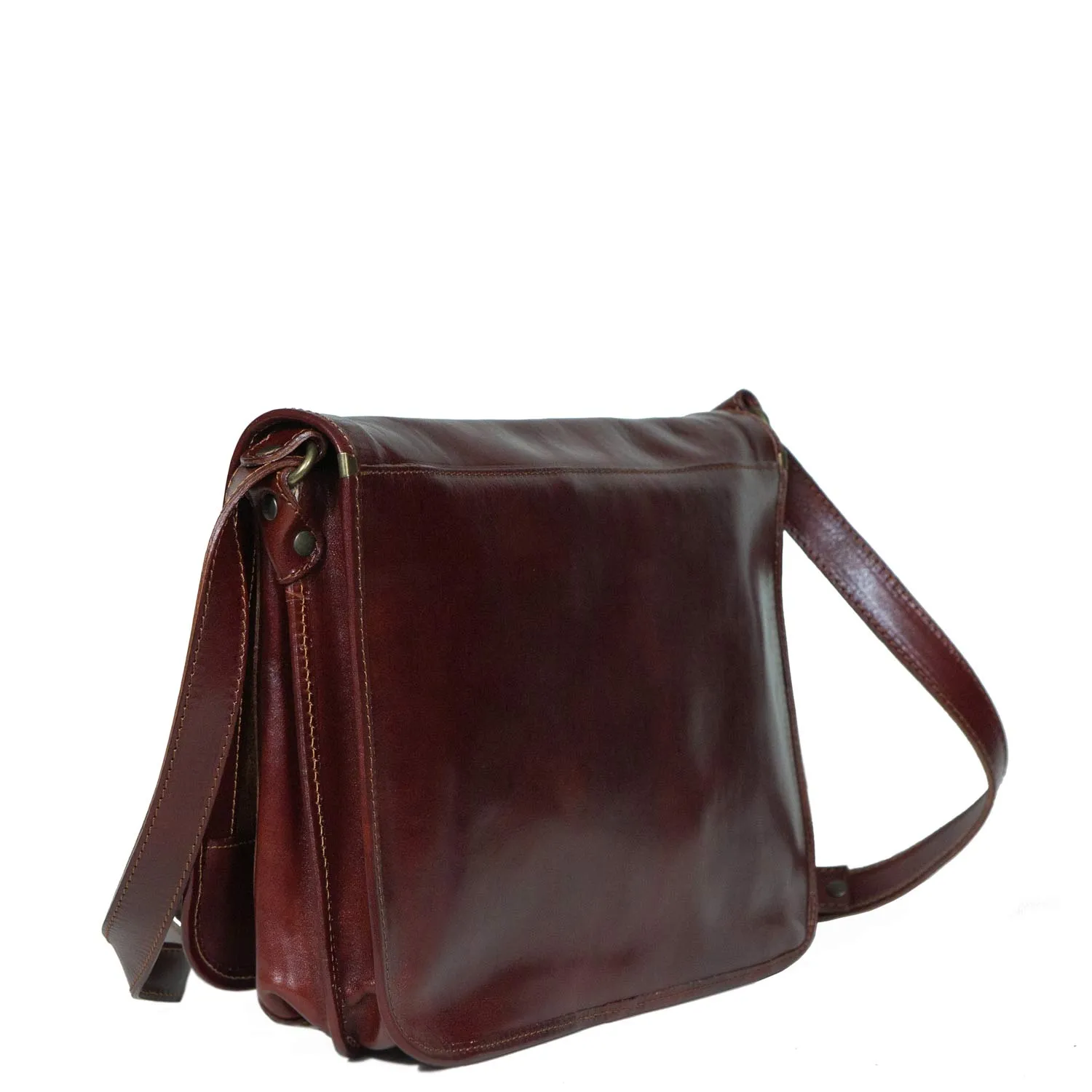 Postina Leather Messenger Bag sold by I Medici product image thumbnail 3