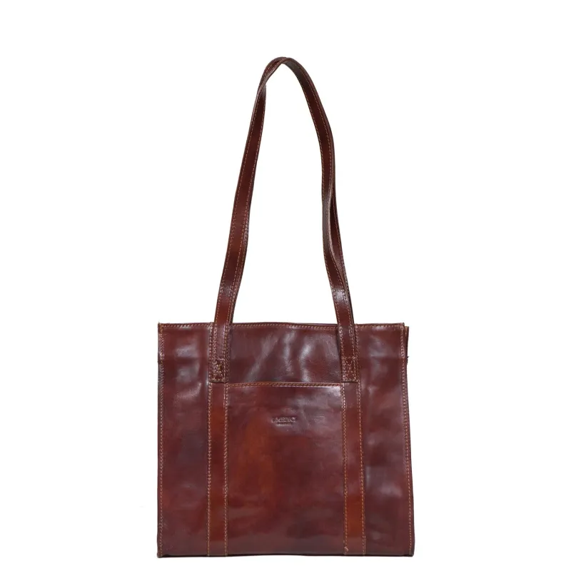 MEZZO Medium Leather Tote Bag, Handbag made by I Medici