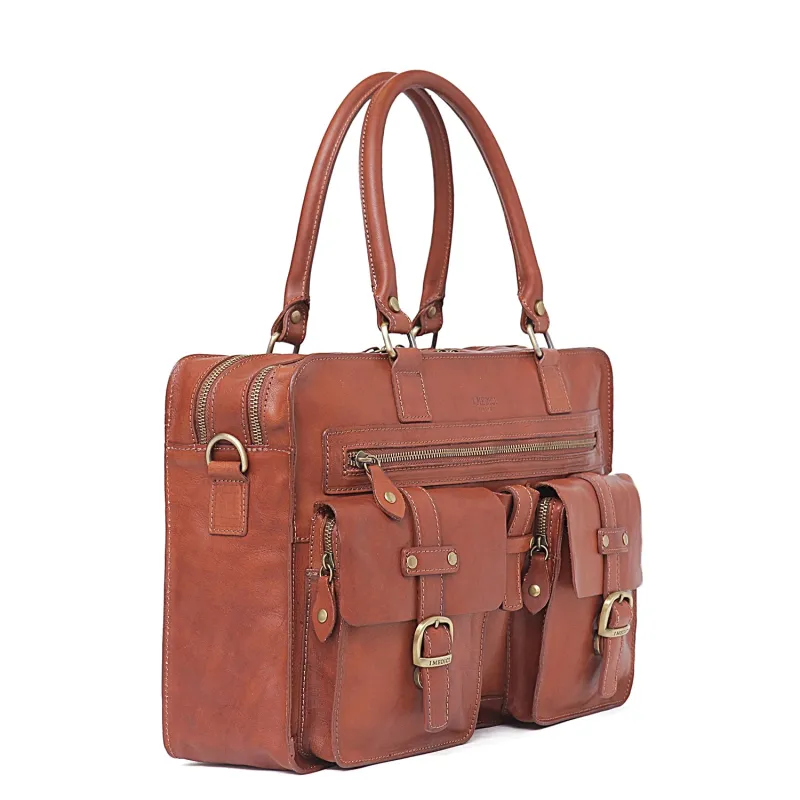 Lucca Laptop Briefcase made by I Medici