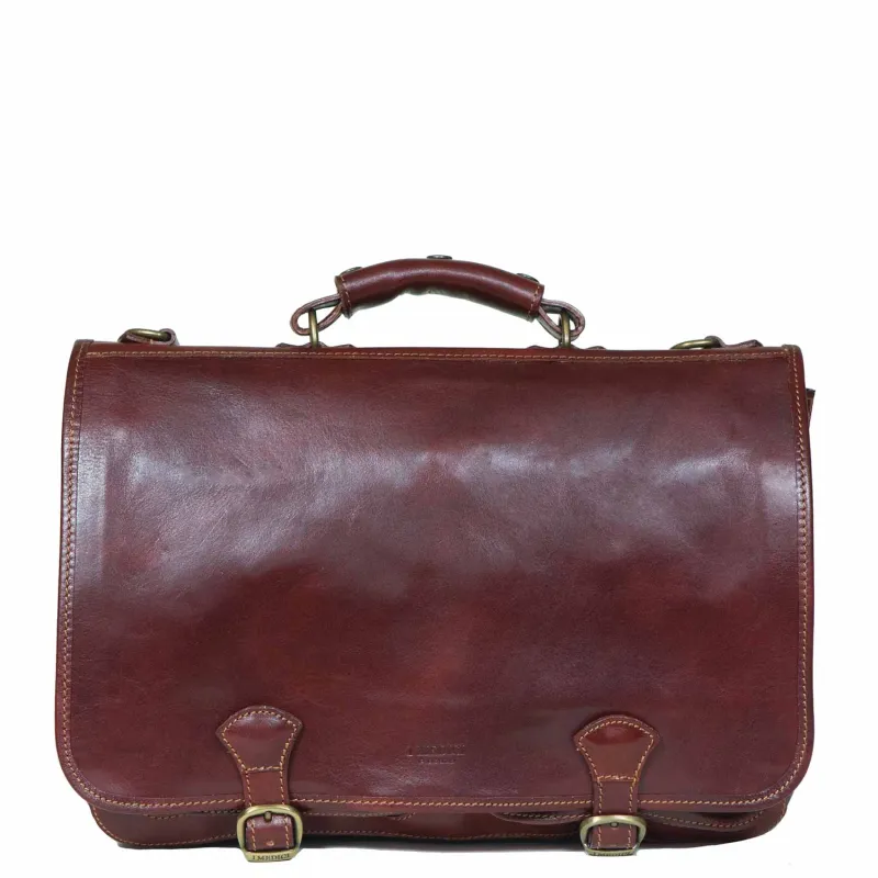 Perfect Ordine Italian Leather Briefcase made by I Medici