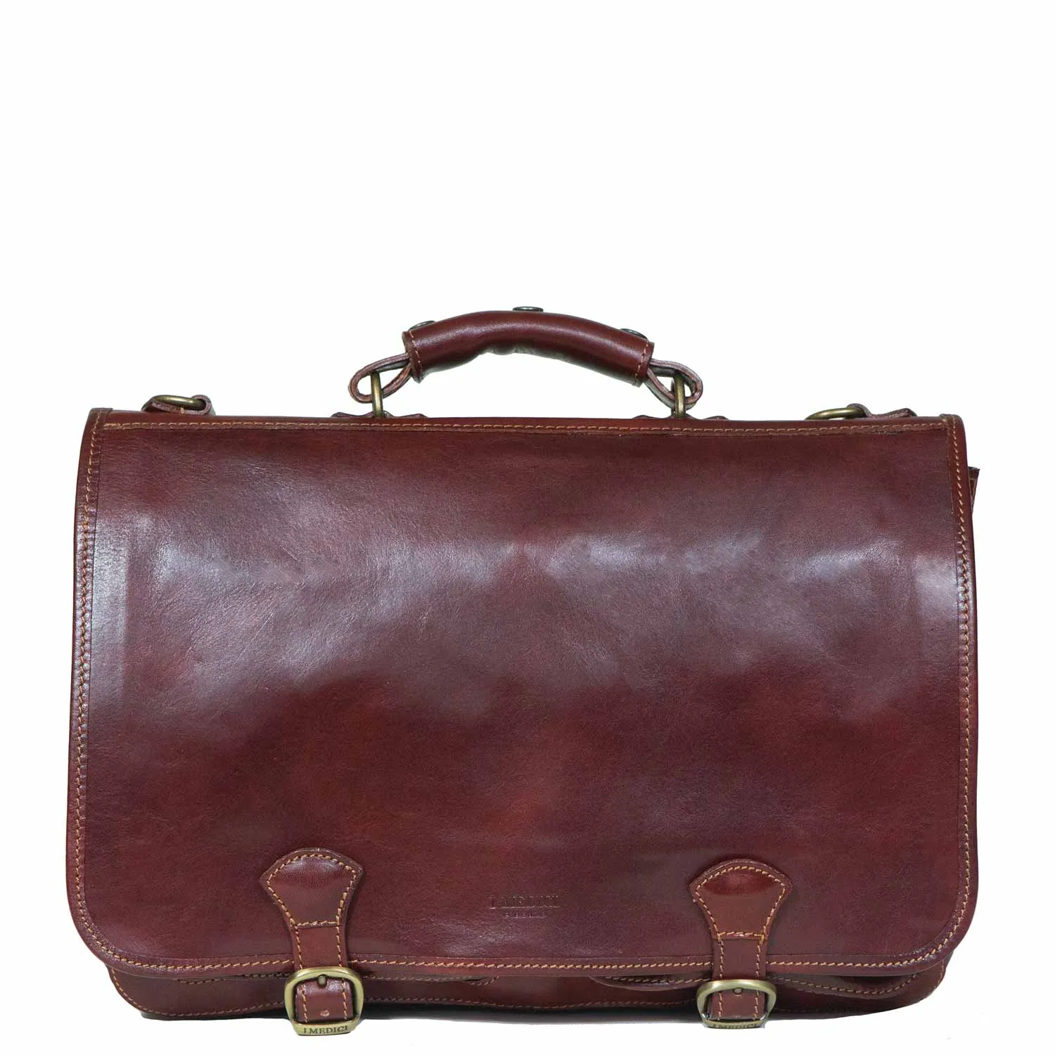Perfect Ordine Italian Leather Briefcase sold by I Medici