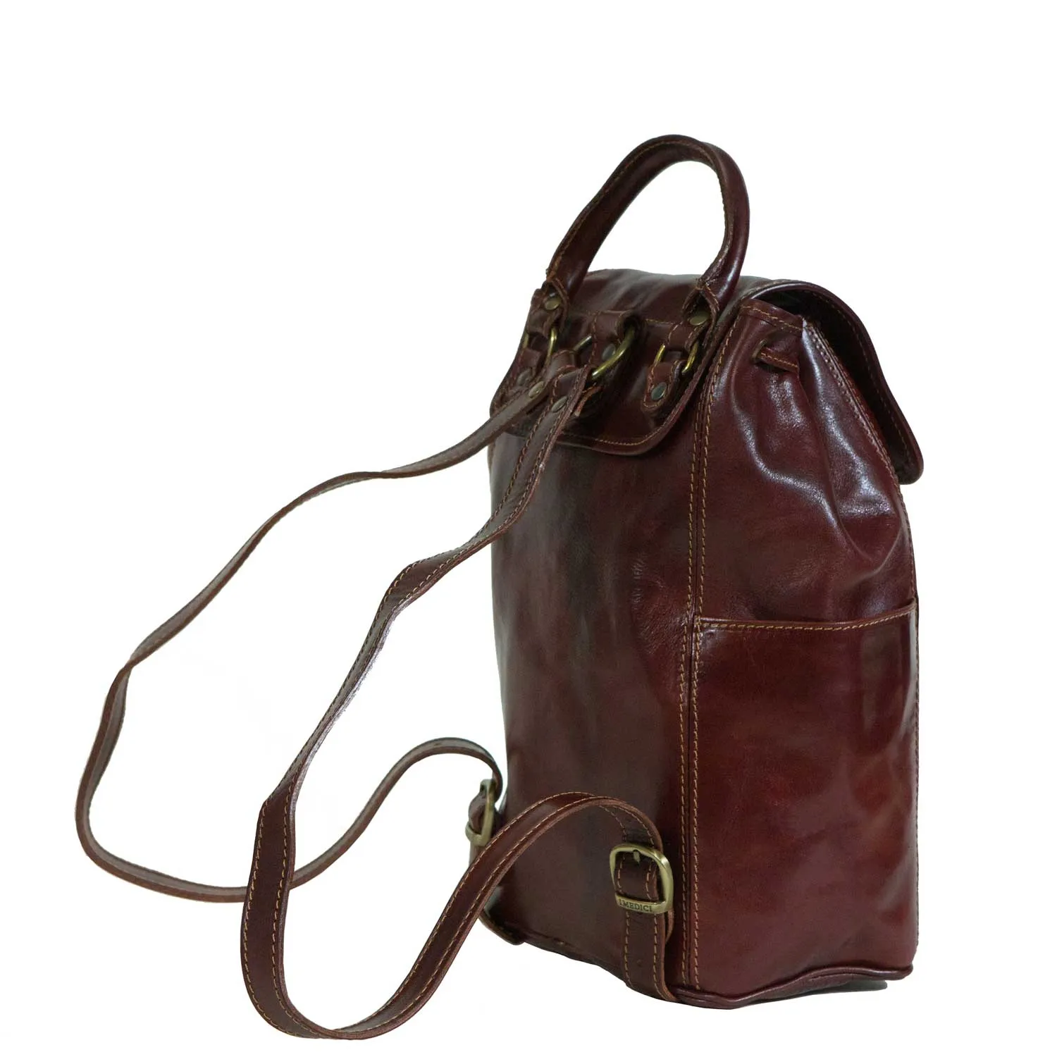 Italian Leather Backpack sold by I Medici product image thumbnail 5