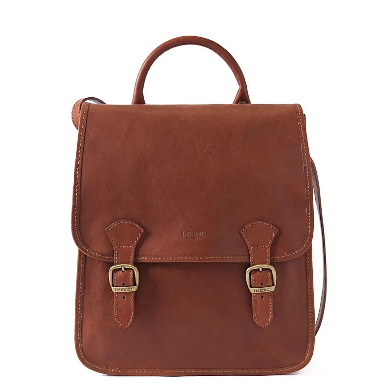 Gela Vertical Briefcase Messenger Bag made by I Medici