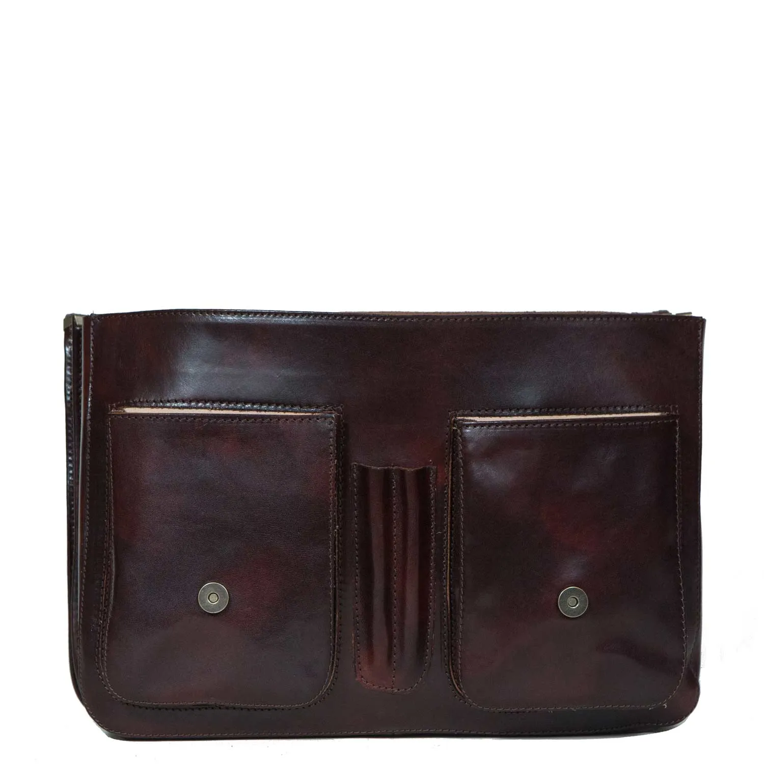 Cartella Scoula Italian Leather Briefcase sold by I Medici product image thumbnail 3