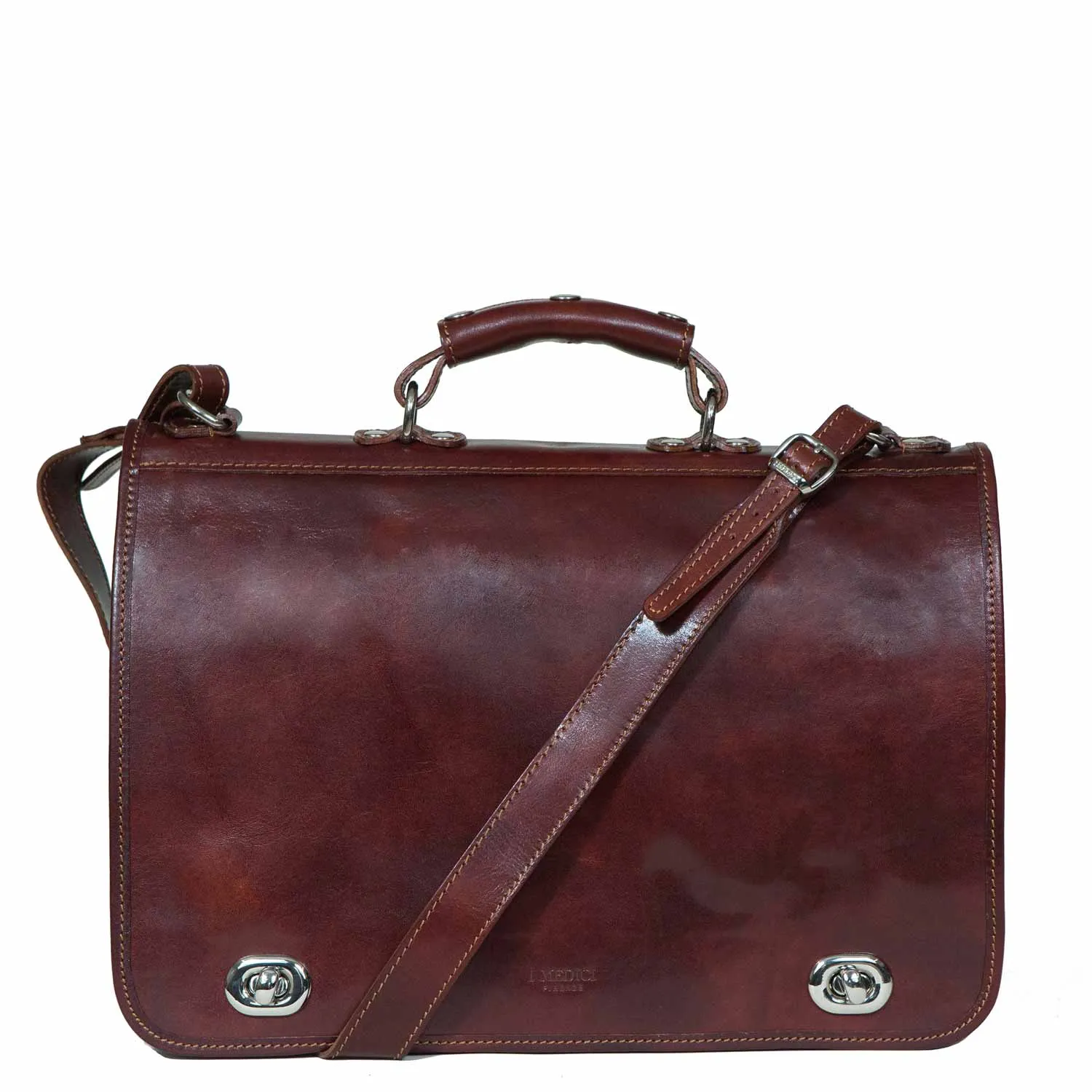 Cartella Nottolini Italian Leather Small Briefcase sold by I Medici product image thumbnail 4