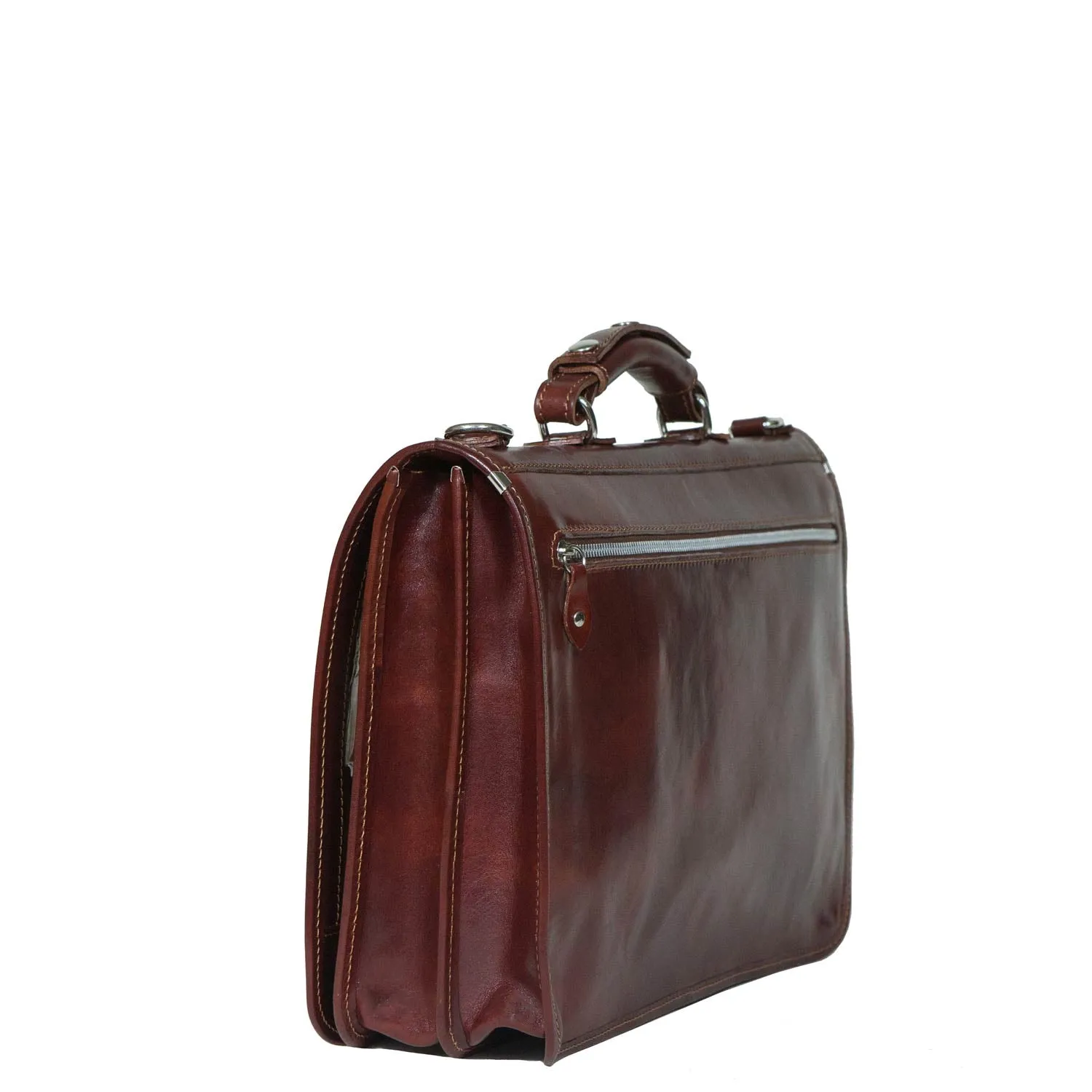 Cartella Nottolini Italian Leather Small Briefcase sold by I Medici product image thumbnail 3
