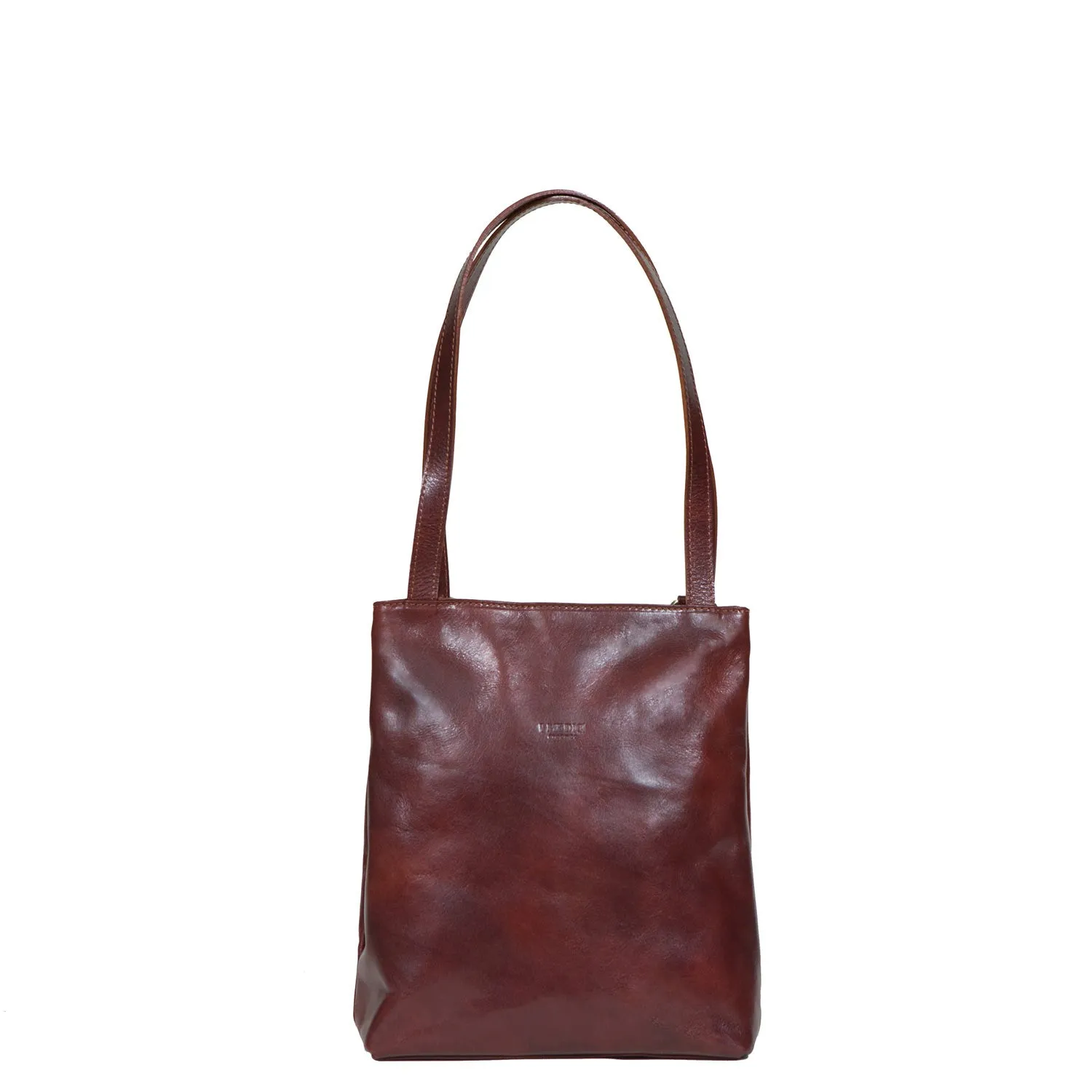 CARINO Leather Tote Bag, Italian Womens Backpack, Handbag sold by I Medici