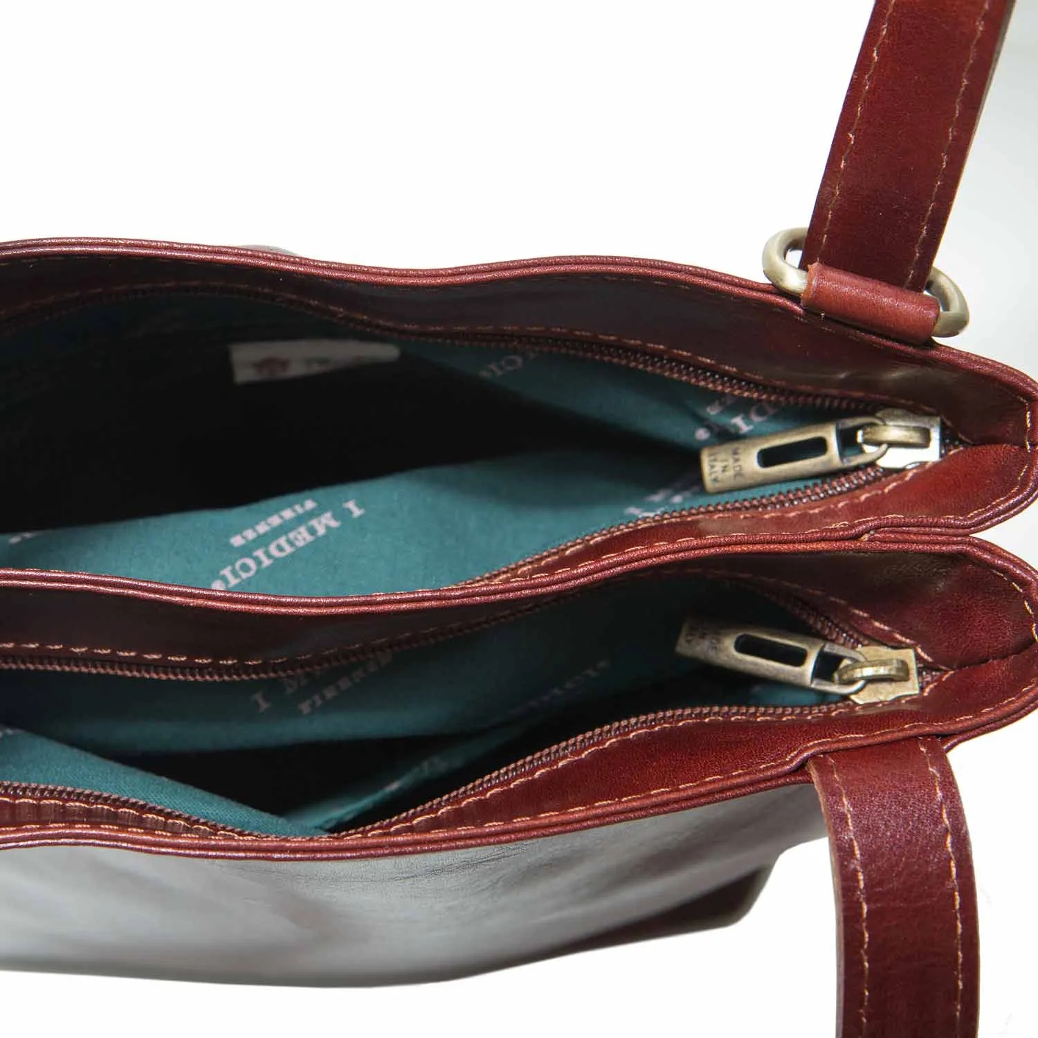 CARINO Leather Tote Bag, Italian Womens Backpack, Handbag sold by I Medici product image thumbnail 2