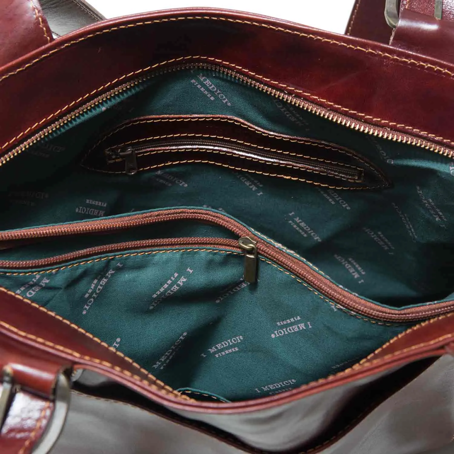 Borsa Shopping Leather Tote Bag sold by I Medici product image thumbnail 2