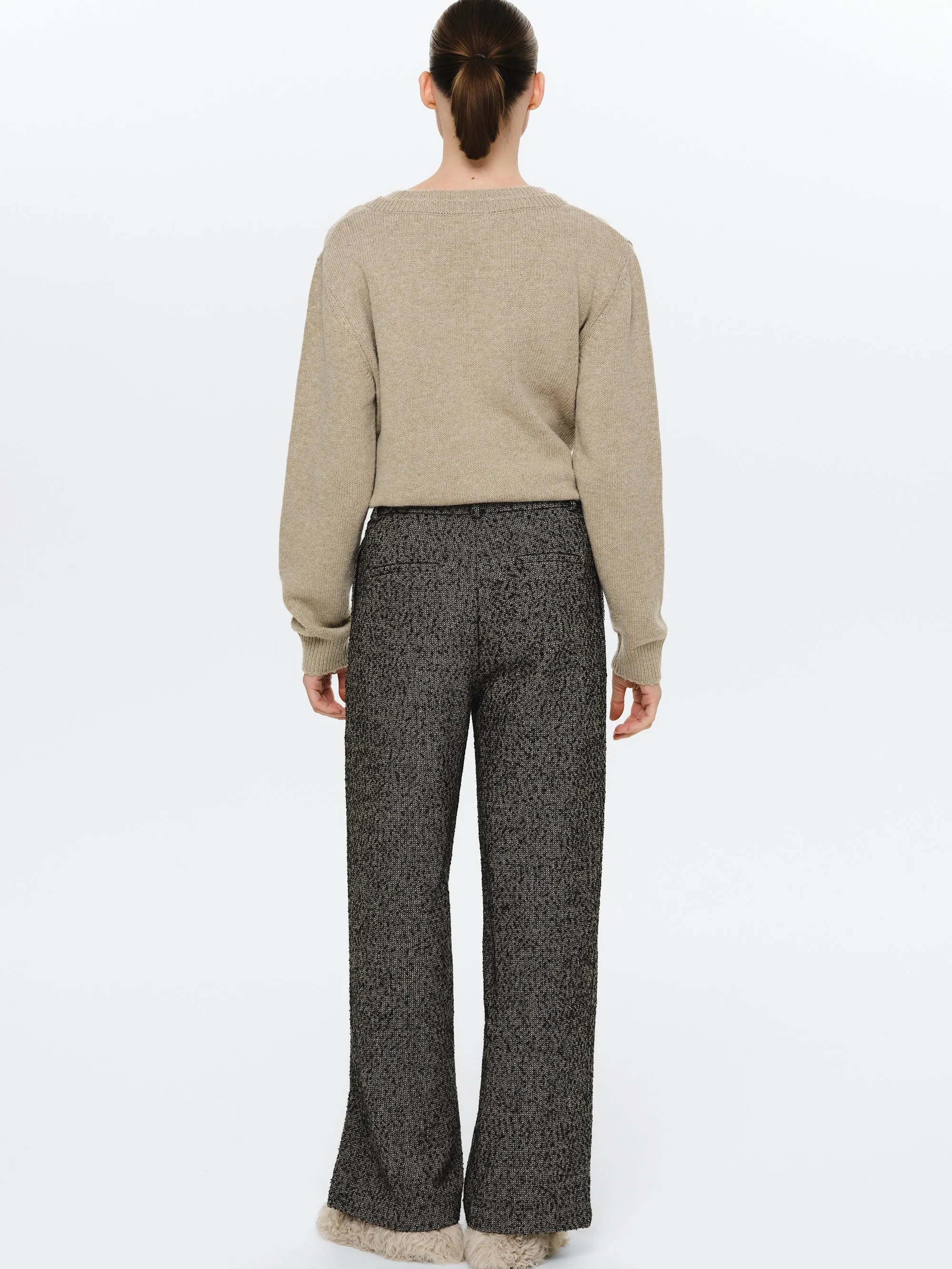 Wool-Blend Trousers, Black sold by Source Unknown product image thumbnail 4