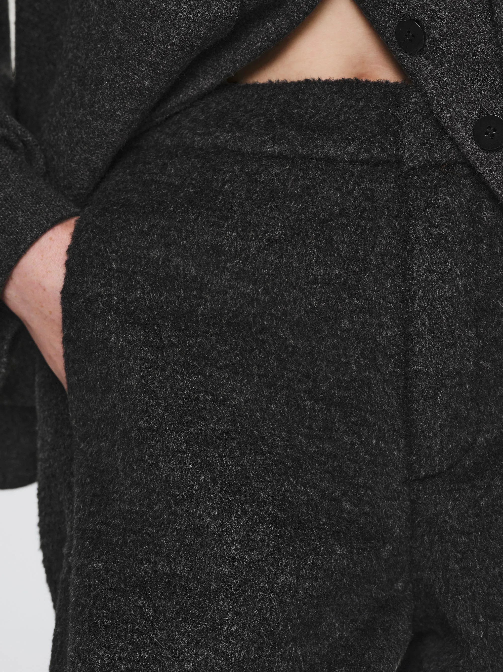 Brushed Tailored Trousers, Charcoal sold by Source Unknown product image thumbnail 2