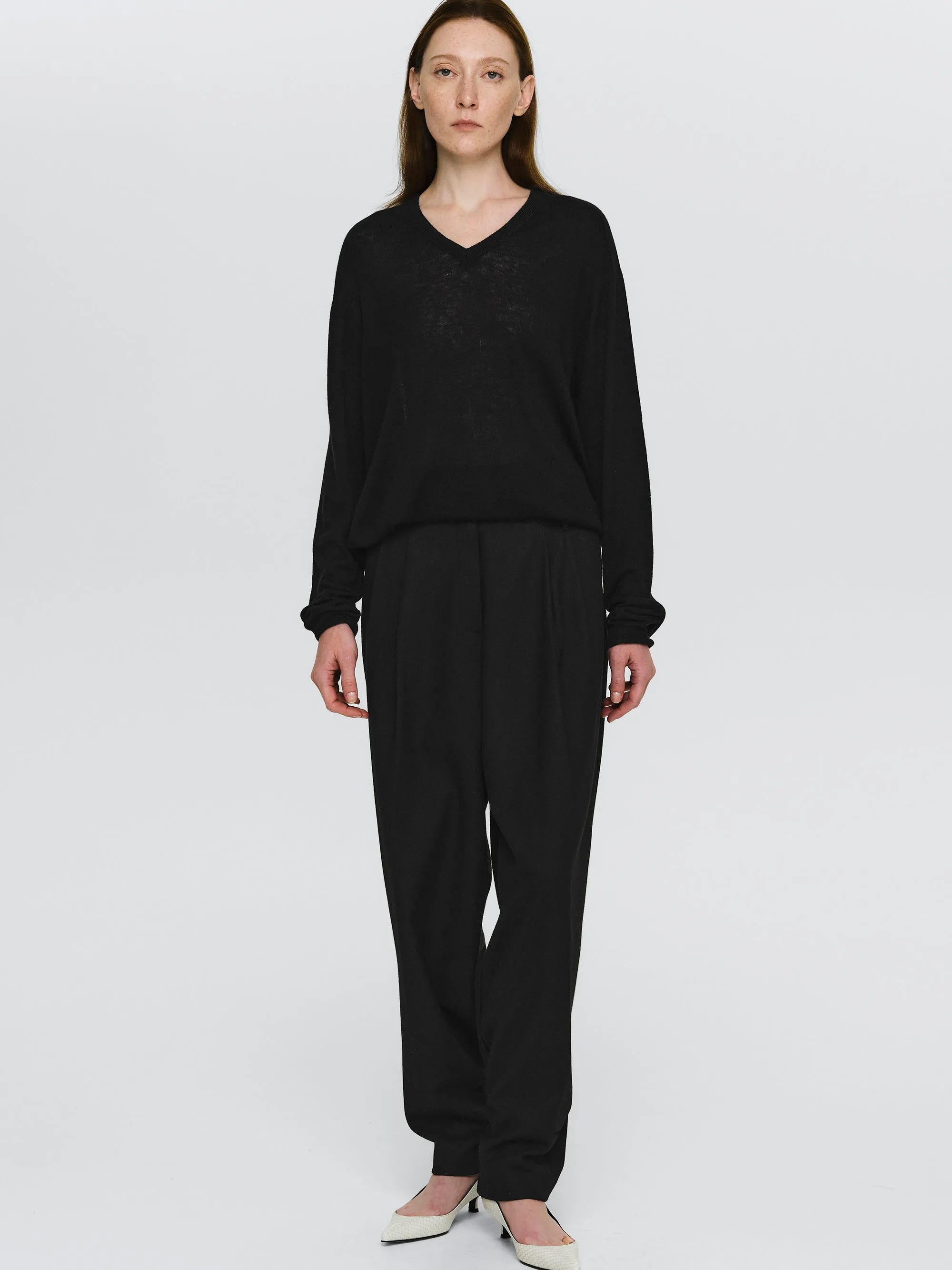 Button Tapered Trousers, Black sold by Source Unknown product image thumbnail 4