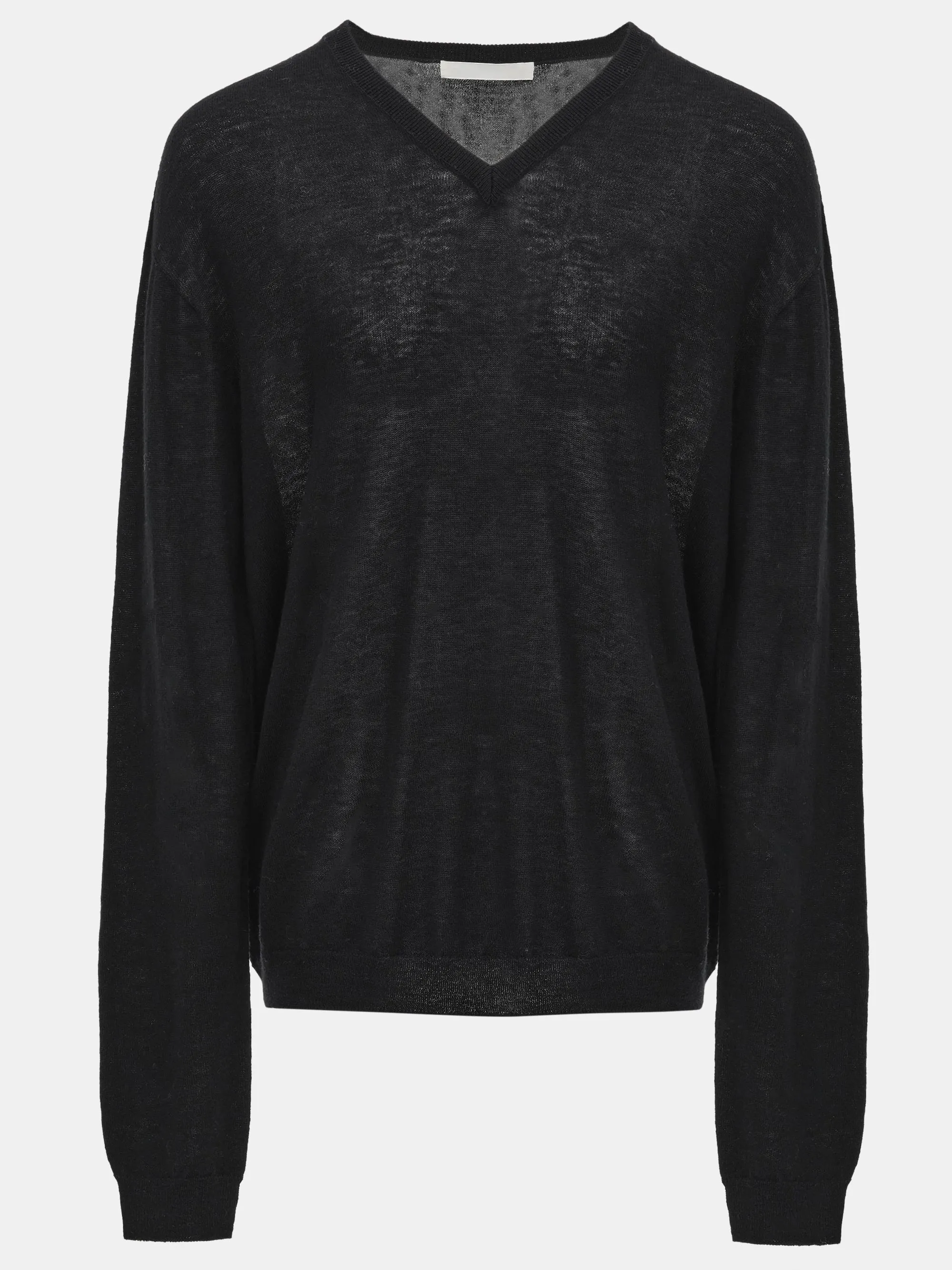 Merino Wool V-Neck Knit, Black sold by Source Unknown product image thumbnail 5