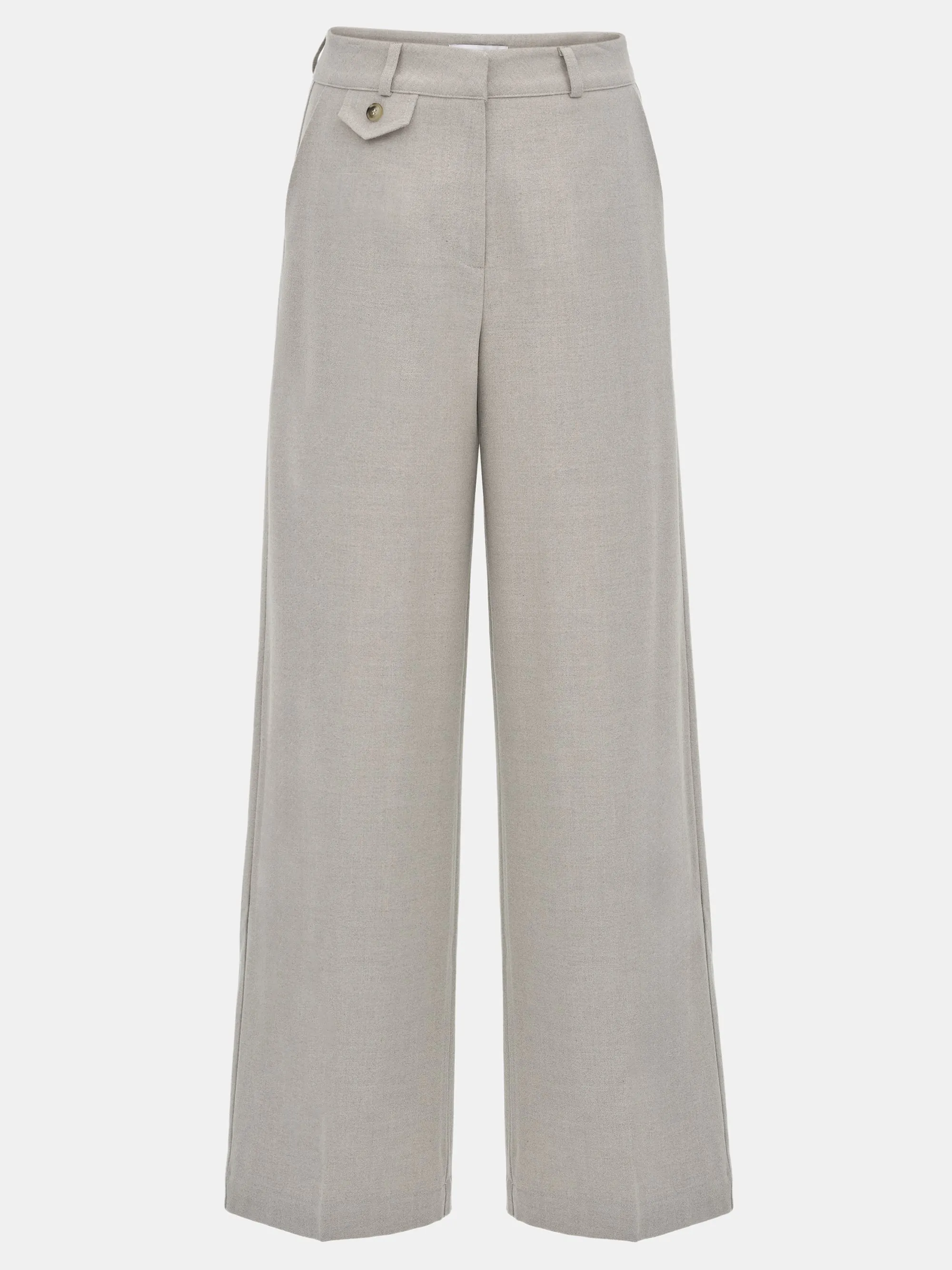 Button Tab Trousers, Greige sold by Source Unknown product image thumbnail 5