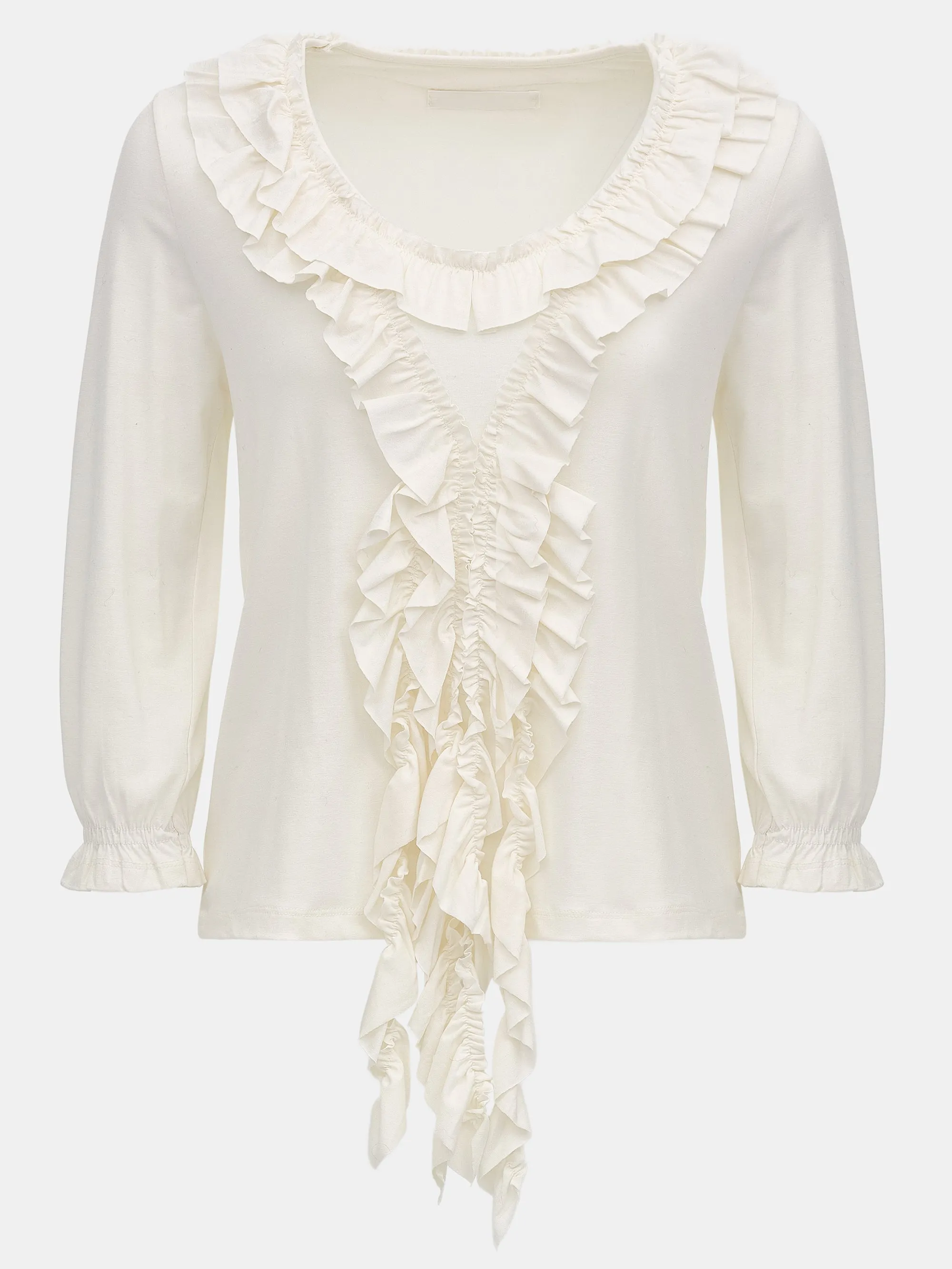 Tiered Ruffle T-Shirt, Ivory sold by Source Unknown product image thumbnail 5