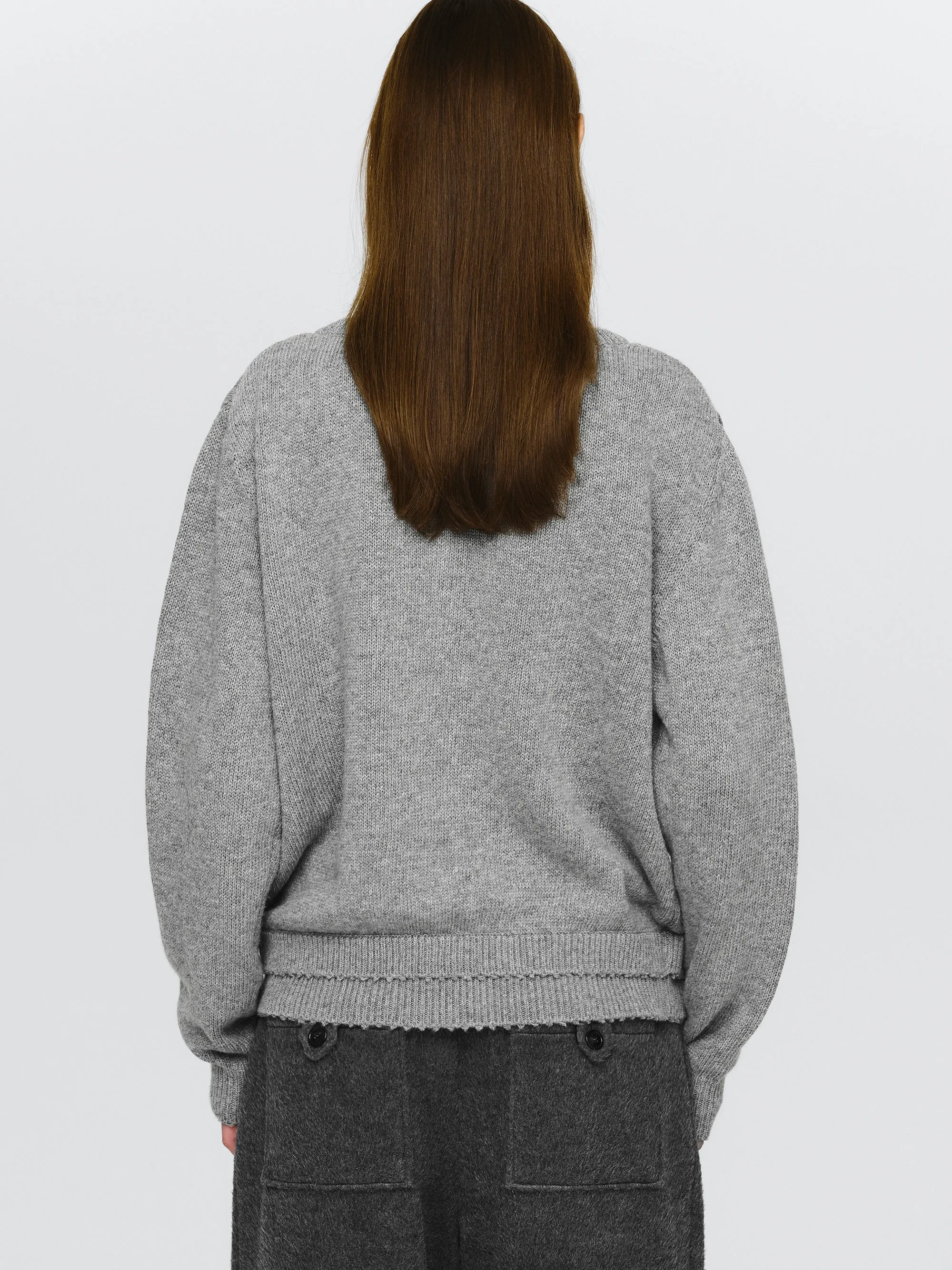 Double Layered Sweater, Grey sold by Source Unknown product image thumbnail 4