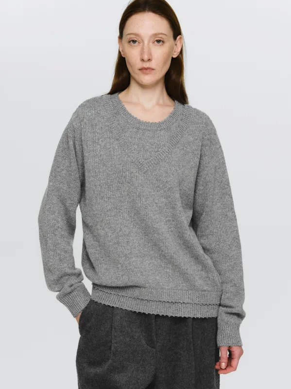 Double Layered Sweater, Grey sold by Source Unknown