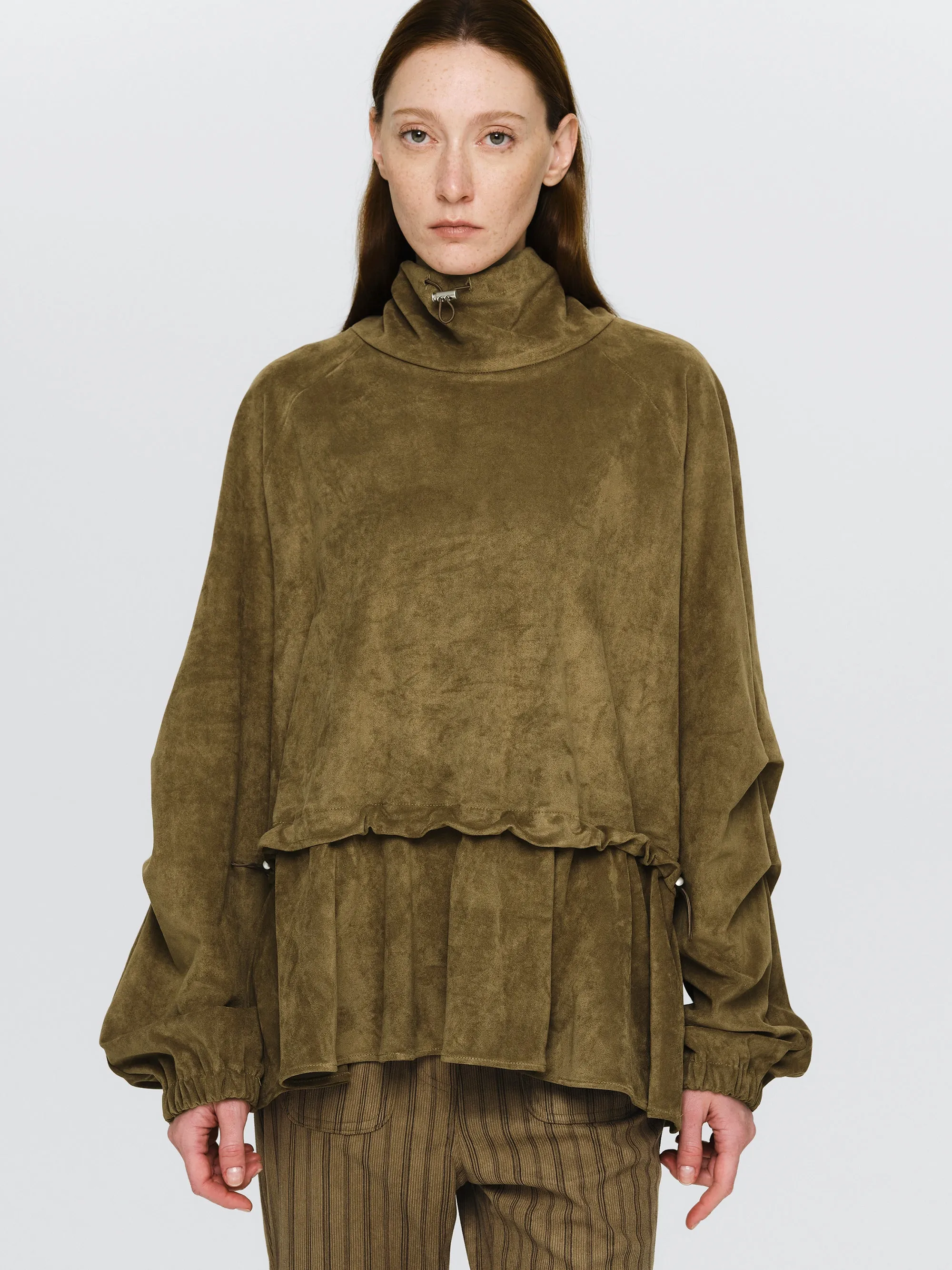 Suede Effect Anorak, Brown sold by Source Unknown